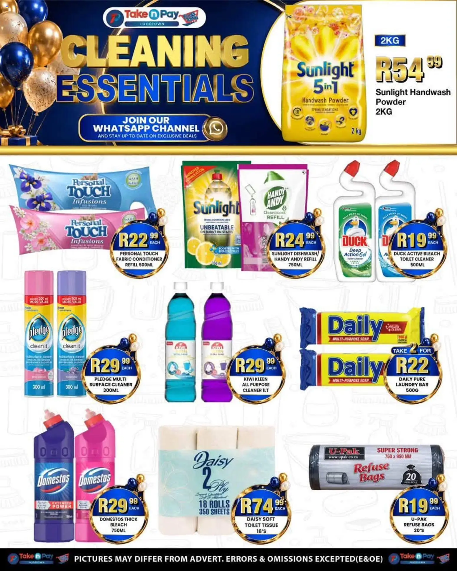 New Take n Pay catalogue – valid from 07/09/2026 | Page: 25 | Products: Handwash, Bleach, Powder, Conditioner