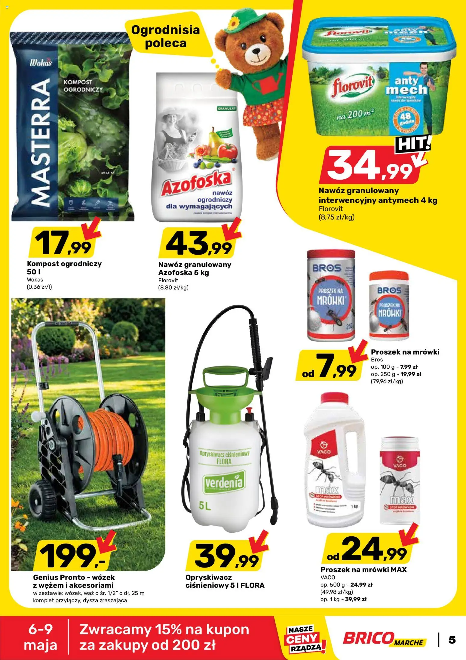 Brico Marché gazetka od 06.05.2026 | Strona: 5 | Produkty: Opryskiwacz