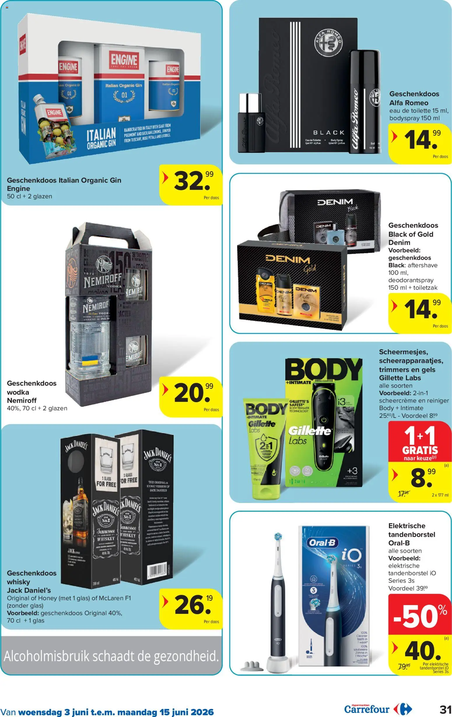 {H1} | Pagina: 31 | Producten: Gin, Elektrische tandenborstel, Eau de toilette, Tandenborstel