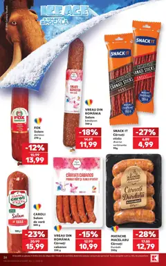 Ofertele Kaufland valabile de la 21.10.2026 | Pagină: 26 | Produse: Chilli, Carnati sticks, Salam, Cârnați