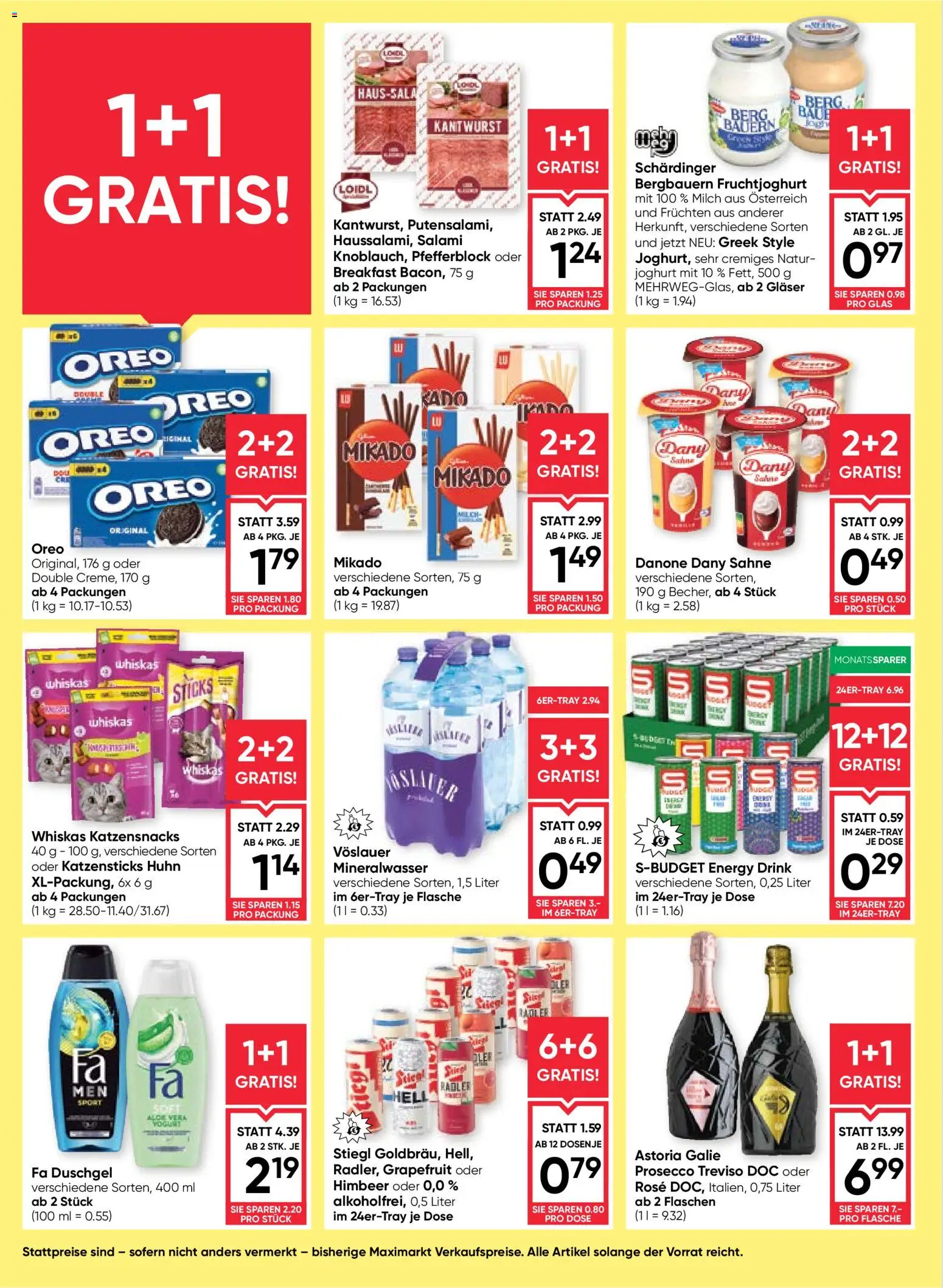 Maximarkt Flugblatt gültig ab 18.06.2026 | Seite: 14 | Produkte: Sahne, Grapefruit, Milch, Salami