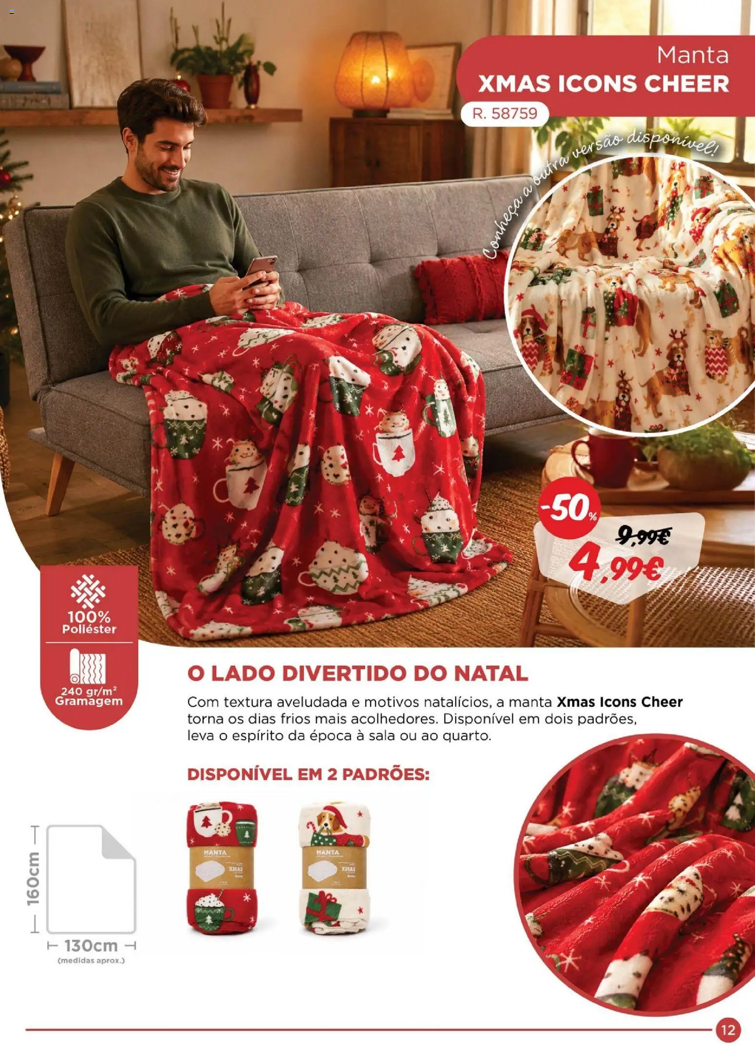 Espaço Casa Catálogo de Mantas 2026 │ válido de 28/10/2026 | Página: 12 | Produtos: Manta