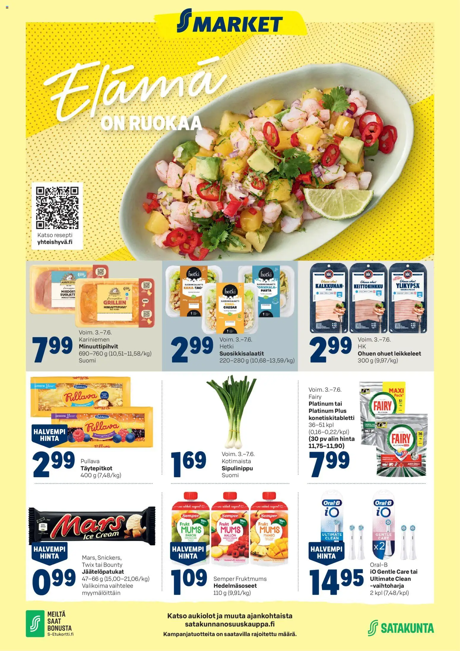 S-market tarjoukset - Elämä on ruokaa – voimassa 03.07.2026 alkaen | Sivu: 1
