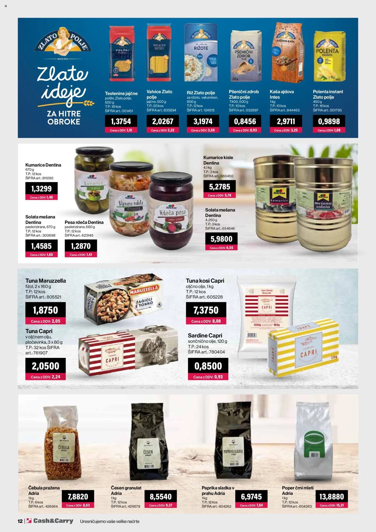 Novi Mercator katalog ponudbe – veljaven od 01.06.2026 | Stran: 12 | Izdelki: Paprika, Polenta, Cebula, Poper