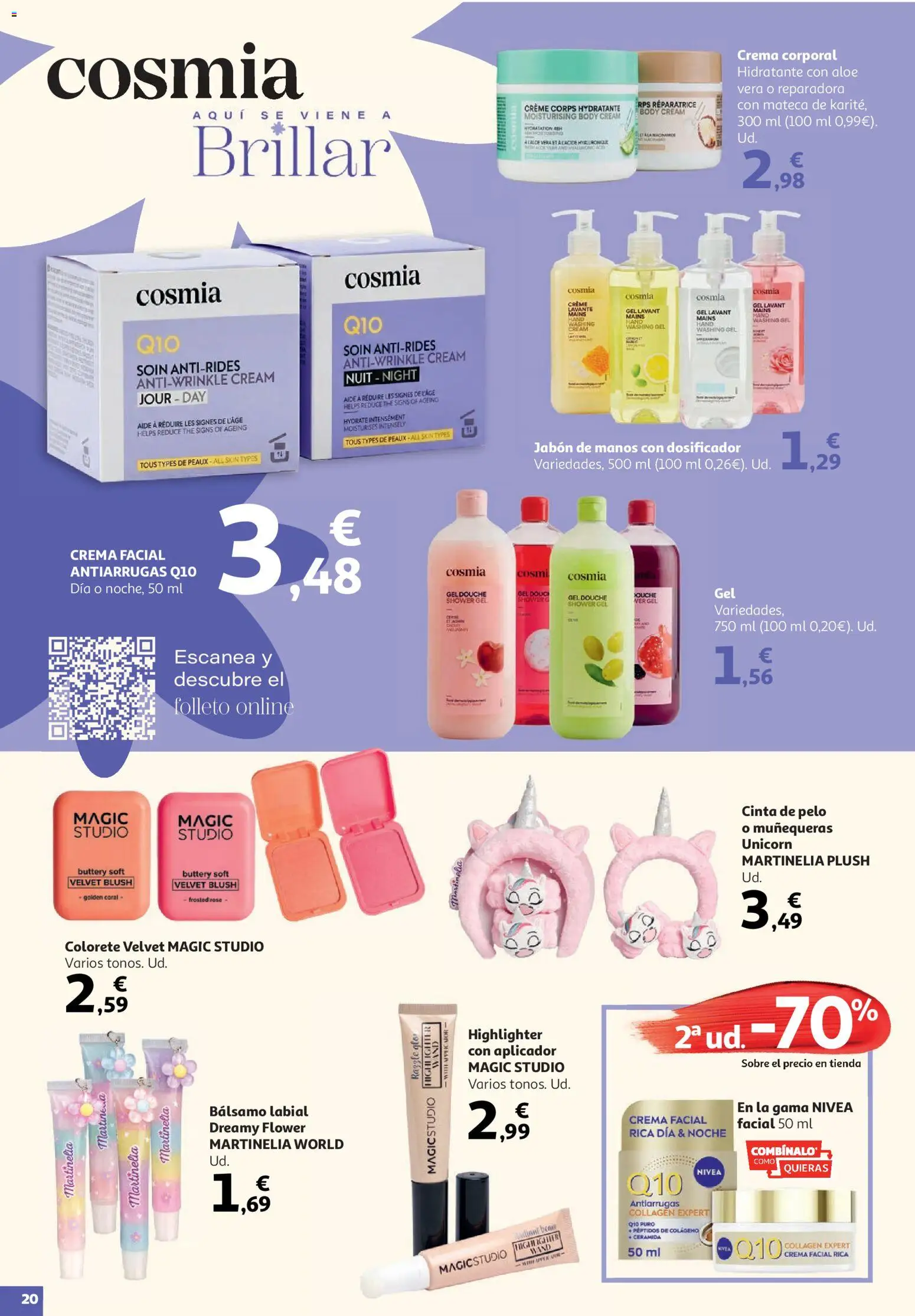Alcampo HP Cat │ válido desde el 19.05.2026 | Página: 20 | Productos: Colorete, Crema facial, Crema, Bálsamo labial