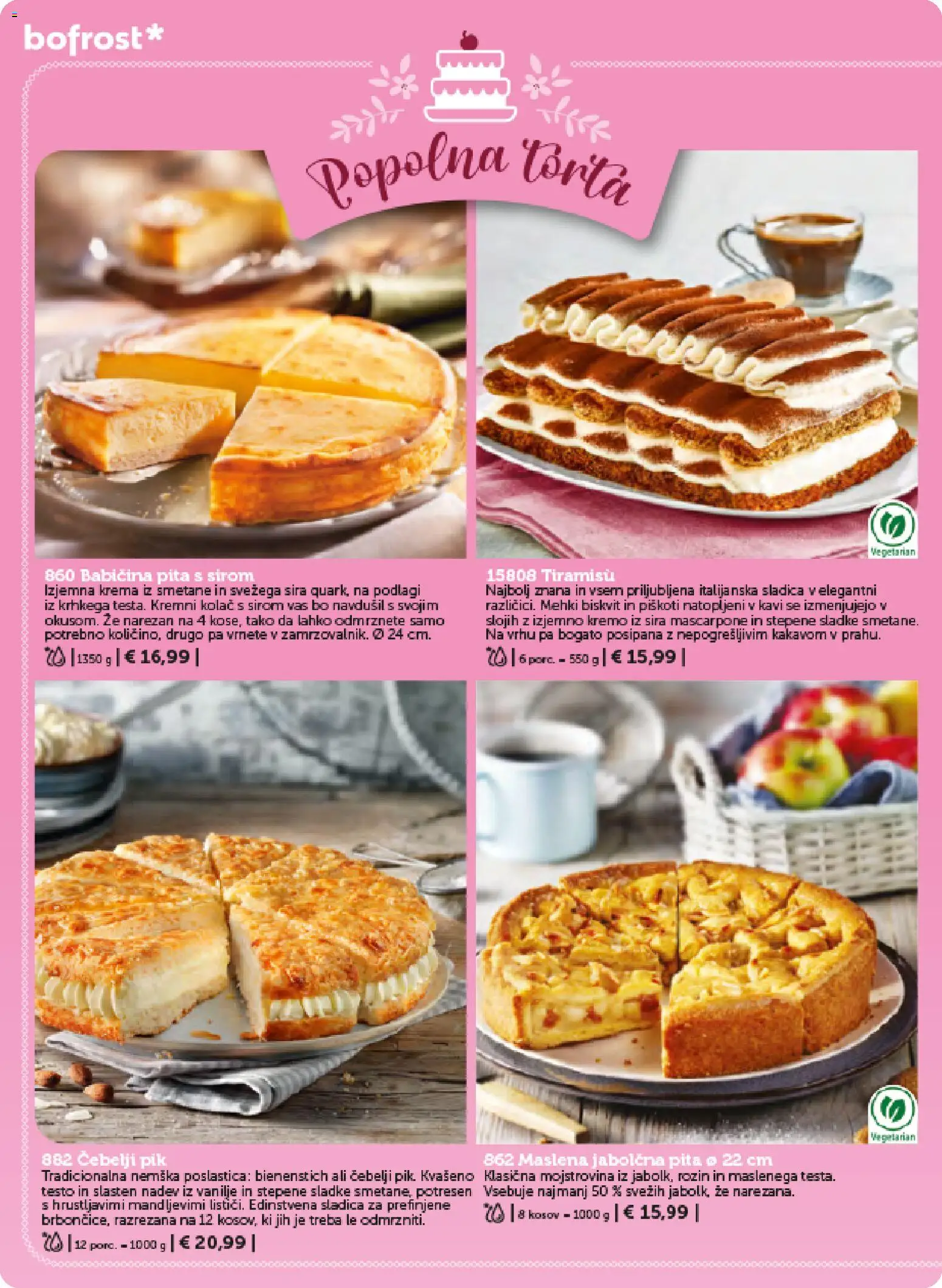 Novi Bofrost katalog ponudbe – veljaven od 01.02.2026 | Stran: 88 | Izdelki: Sladica, Kolač, Torta, Piskoti