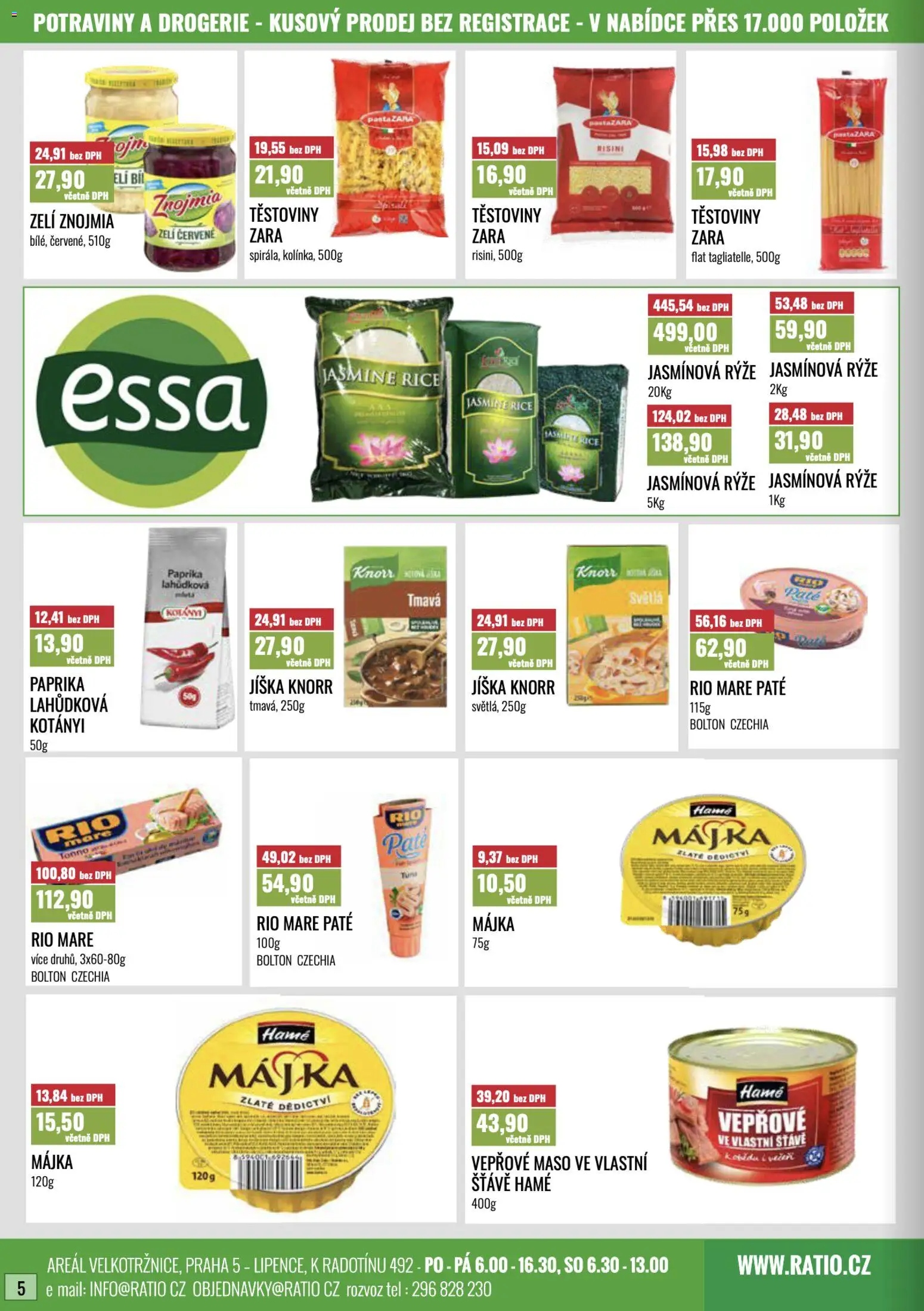 Ratio leták od 01.10.2026 | Strana: 6 | Produkty: Vepřové maso, Rio mare, Paprika, Jasmínová rýže