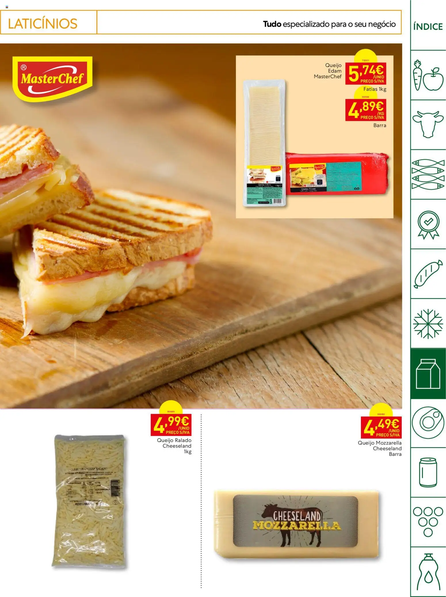 Recheio Horeca │ válido de 09.06.2026 | Página: 17 | Produtos: Queijo