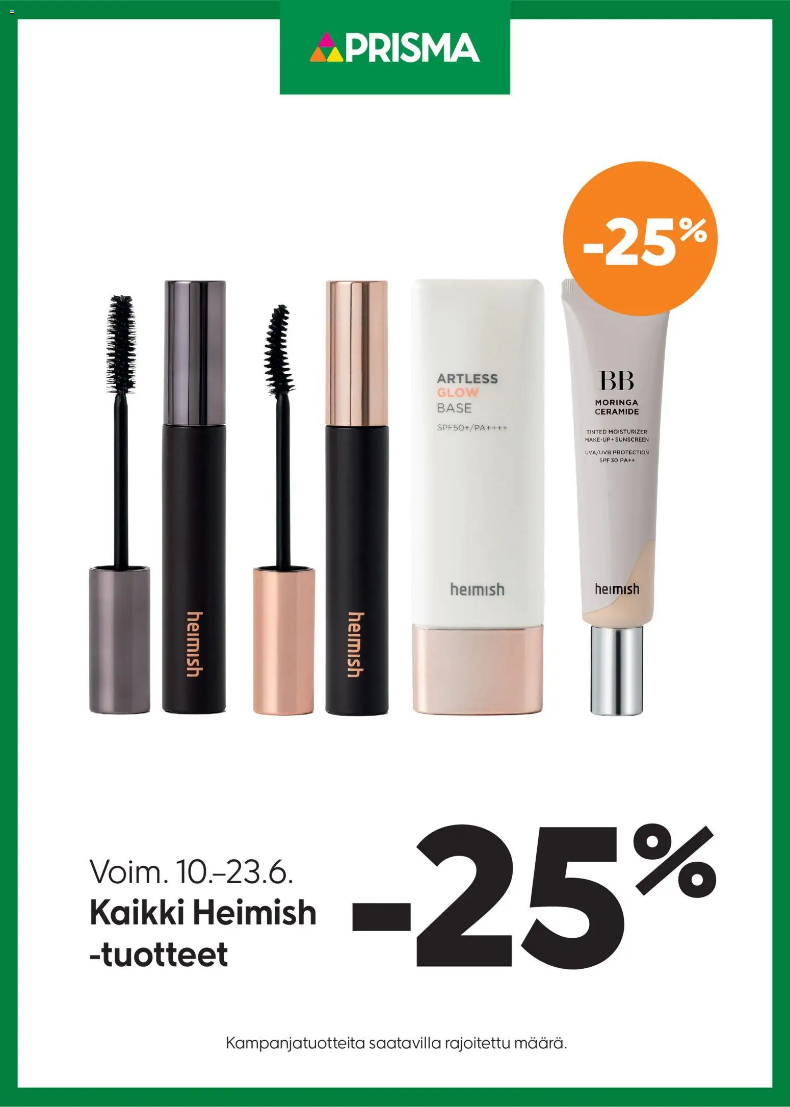 Prisma tarjoukset Heimish – voimassa 10.06.2026 alkaen | Sivu: 1 | Tuotteet: BB cream