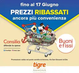 Anteprima del volantino Tigre volantino Prezzi Ribassati valido a partire dal 18.06.2026