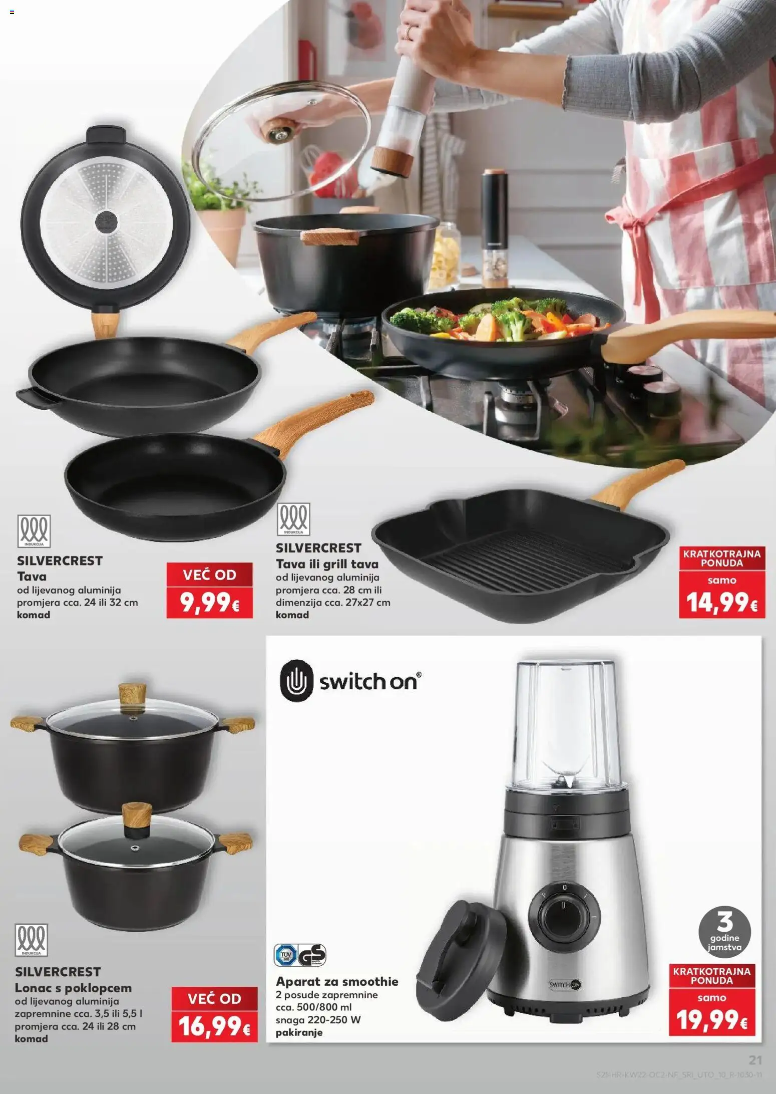 Kaufland katalog | vrijedi od 26.05.2026 | Stranica: 21 | Proizvodi: Grill tava, Pan, Tava, Lonac