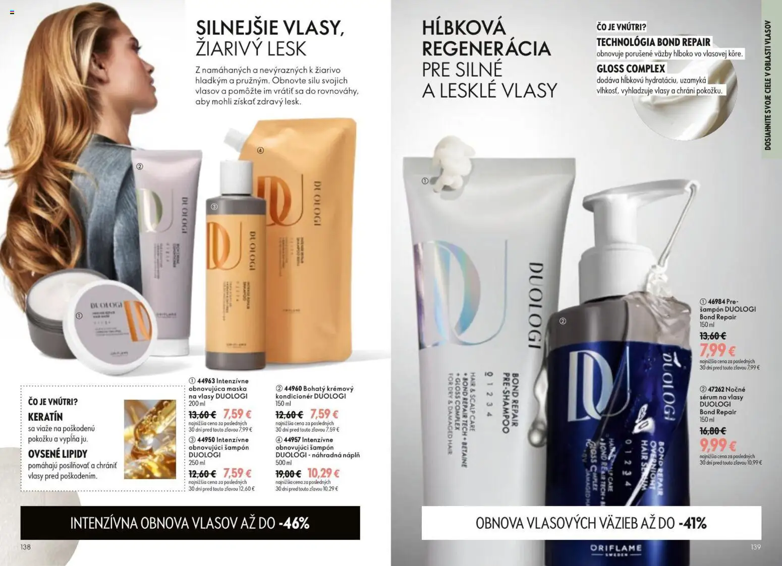 Nové Oriflame akcie – leták je platný od 09.09.2026 | Strana: 70 | Produkty: Šampón, Kondicionér, Maska