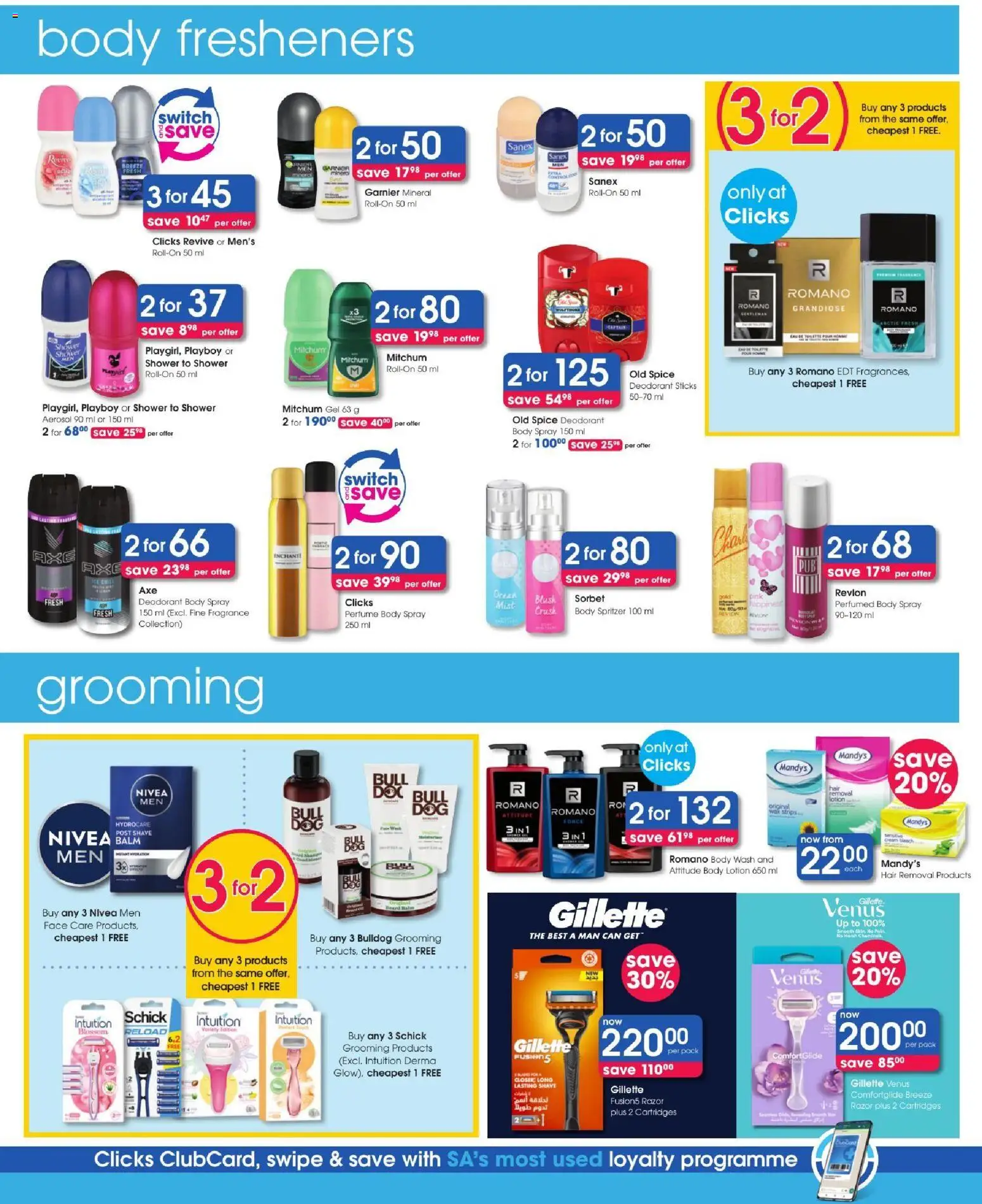 New Clicks catalogue – valid from 11/08/2026 | Page: 26 | Products: Shower, Fragrance, Blush, Deodorant