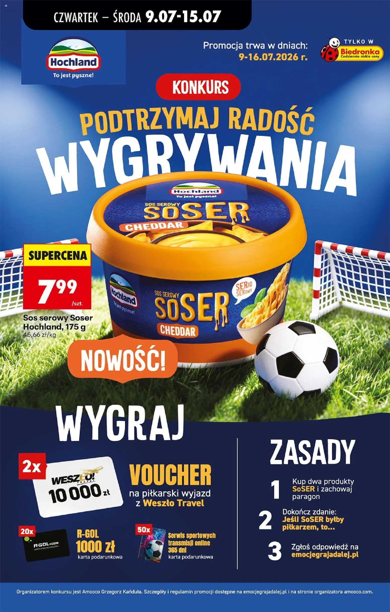 Biedronka Polsko leták - Codziennie niskie ceny od 09.07.2026 | Strana: 43 | Produkty: Cheddar