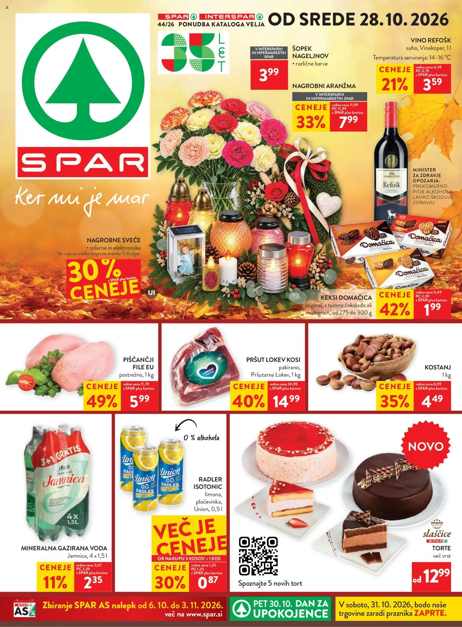 Novi Spar katalog ponudbe – veljaven od 28.10.2026 | Stran: 1