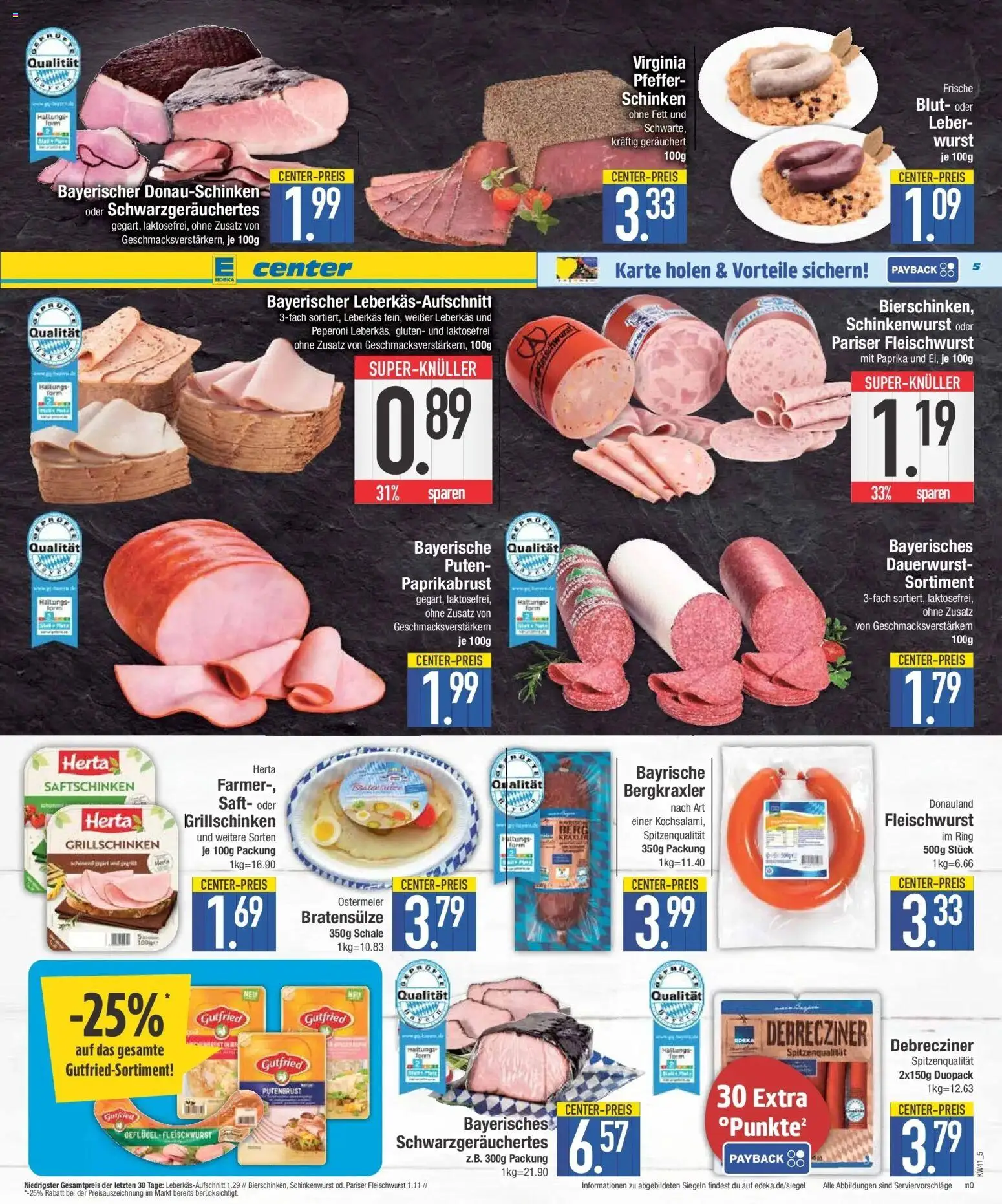 E center Prospekt Ottobrunn (ab 05.10.2026) zum Blättern | Seite: 5 | Produkte: Paprika, Pfeffer, Wurst, Saft