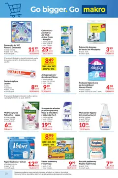 Pogląd oferty "Makro gazetka" - ważna od 12.05.2026 | Strona: 20 | Produkty: Podpaski, Dezodorant, Pasta do zębów, Płyn do płukania jamy ustnej