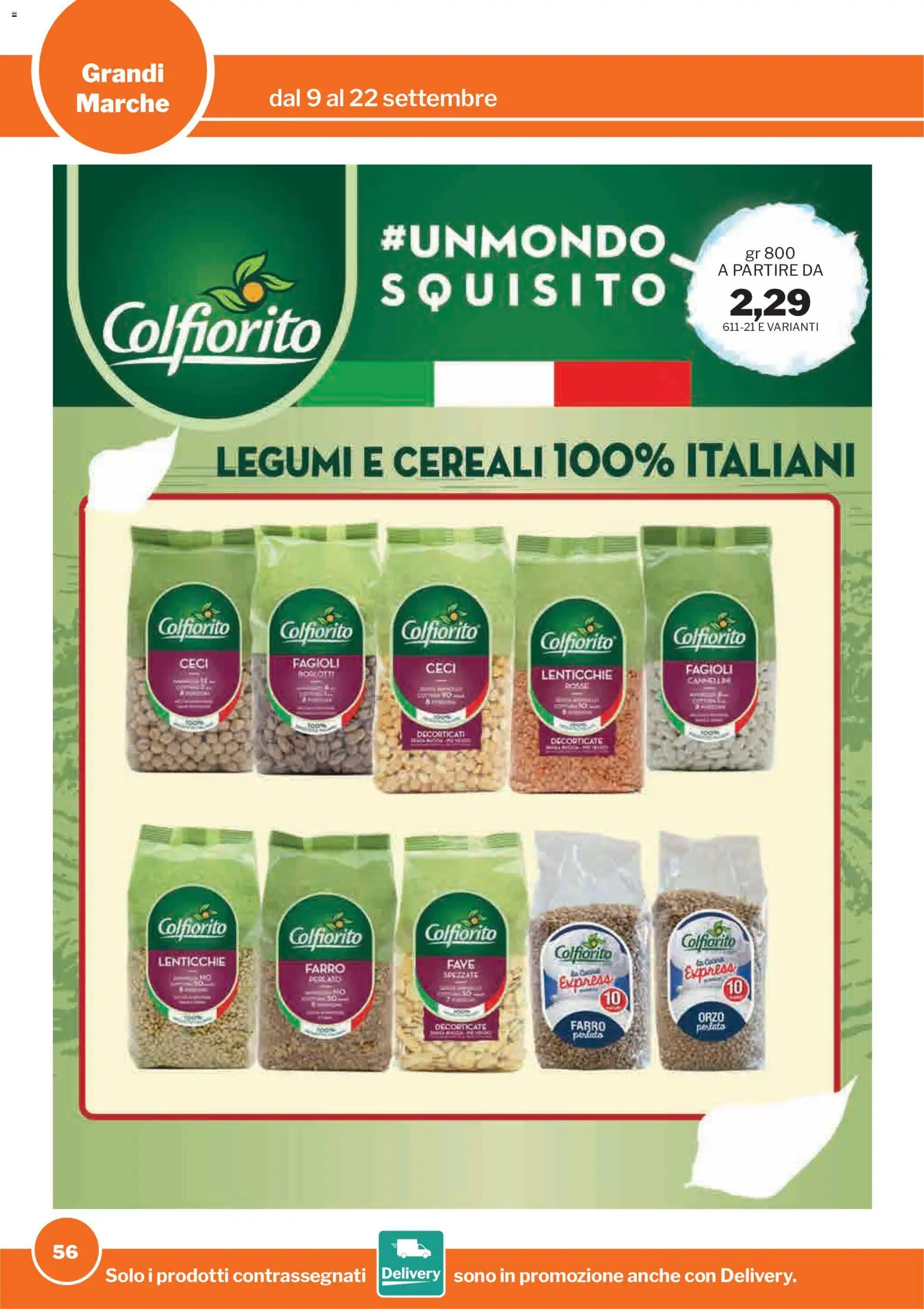 Volantino Sogegross del 09/09/2026 | Pagina: 56 | Prodotti: Legumi, Cereali, Lenticchie, Farro