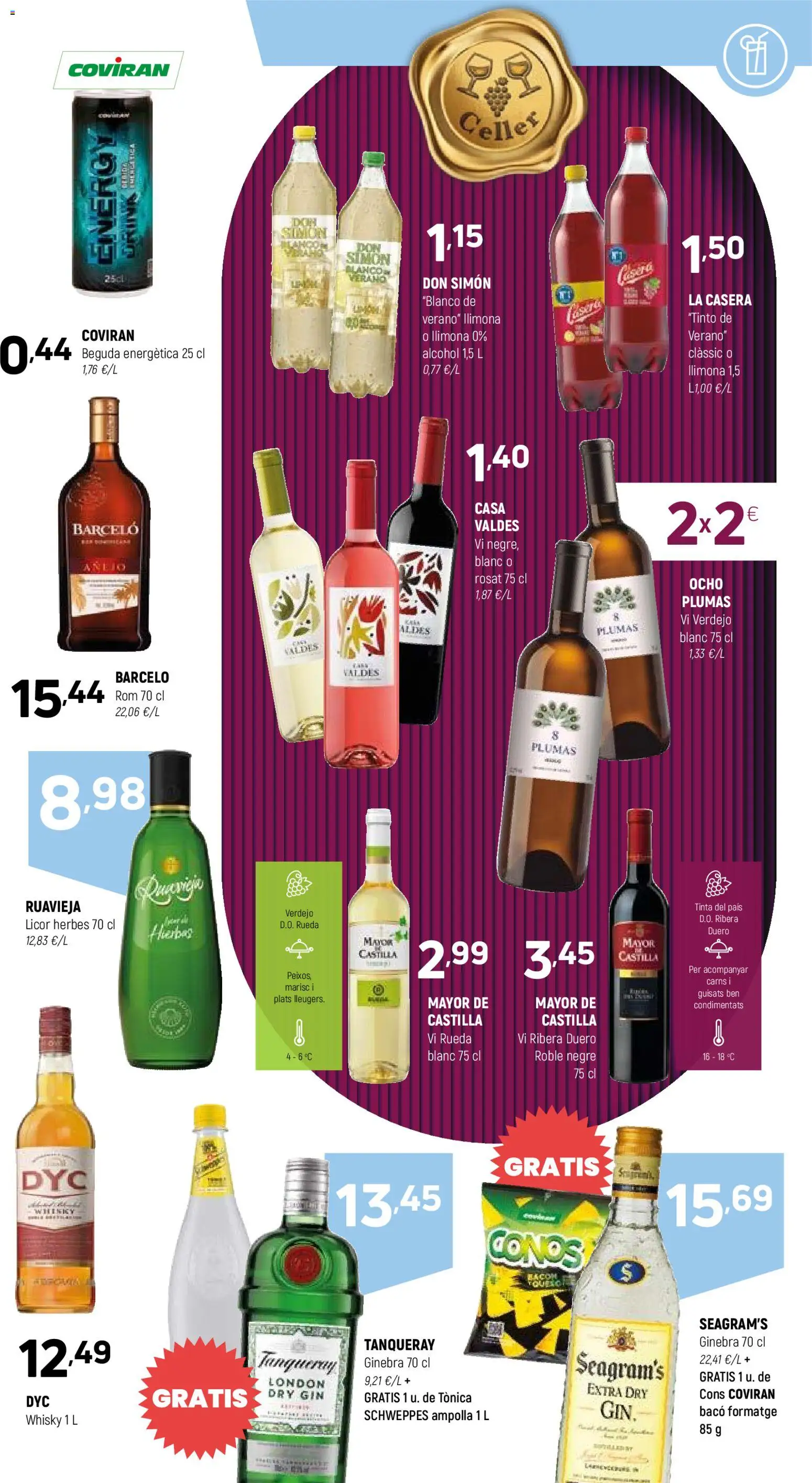 Coviran Ofertas │ válido desde el 11/08/2026 | Página: 13 | Productos: Ginebra, Whisky, Alcohol, Hierbas