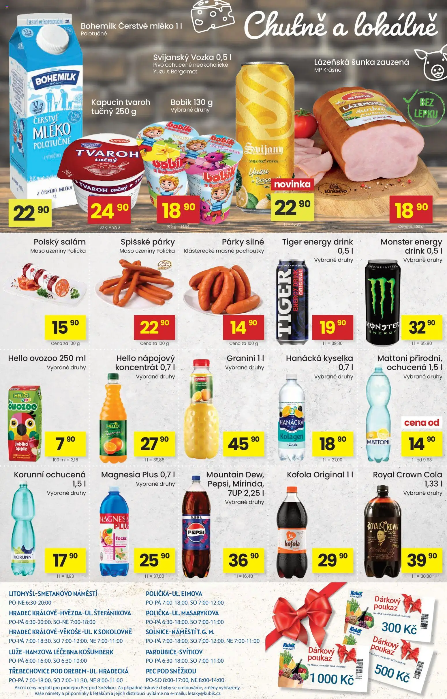 Kubík leták od 11.08.2026 | Strana: 4 | Produkty: Tiger energy, Mattoni, Salám, Energy drink