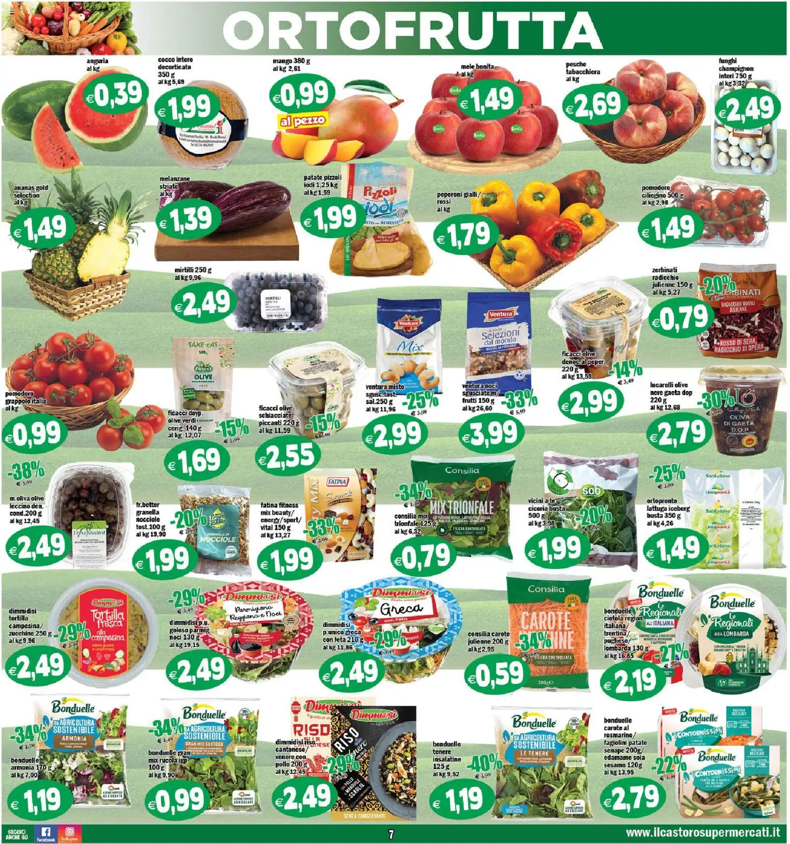 Volantino Il Castoro del 01/07/2026 | Pagina: 7 | Prodotti: Pollo, Patate, Anguria, Cocco