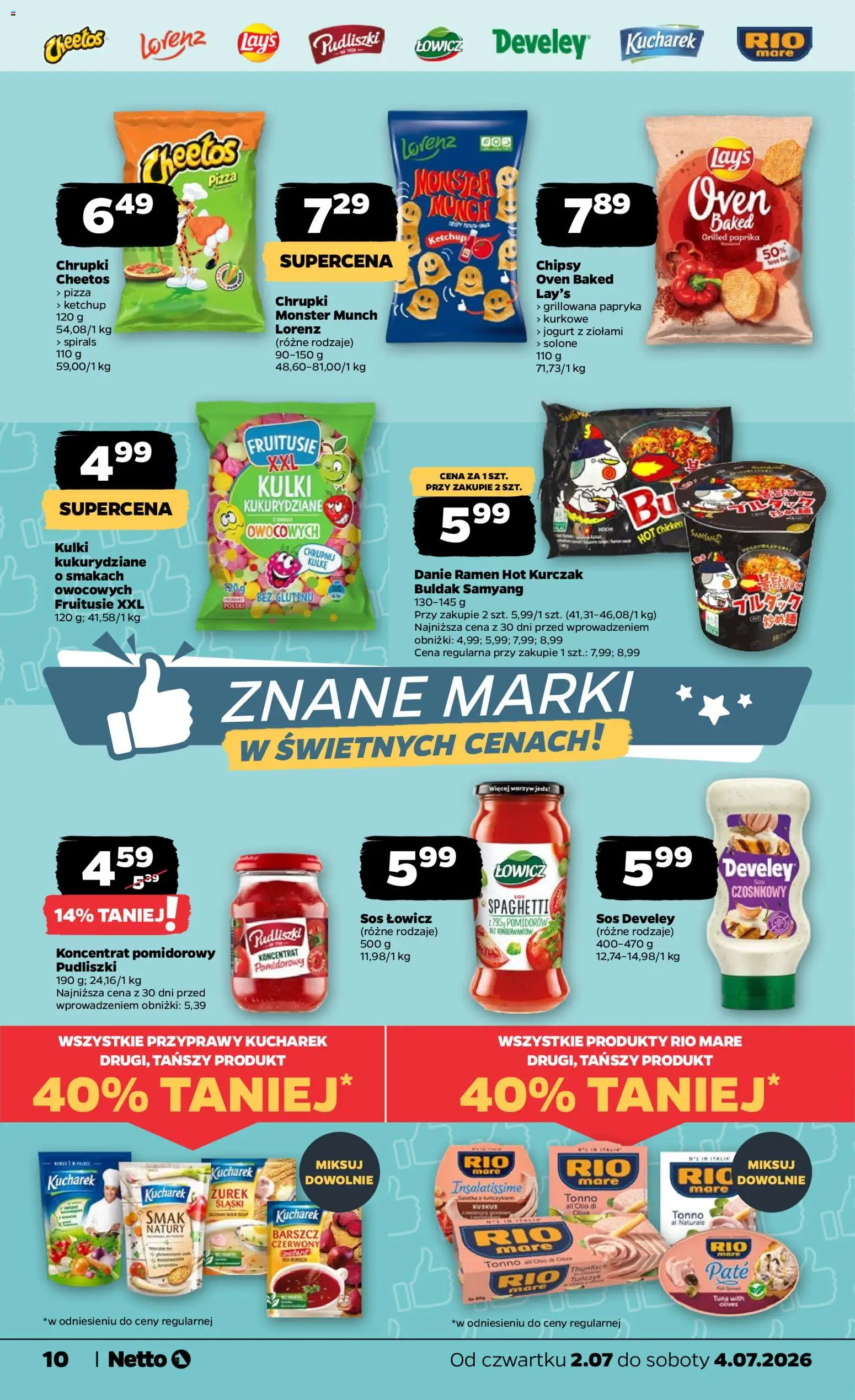Netto gazetka od czwartku spożywcza od 02.07.2026 | Strona: 10