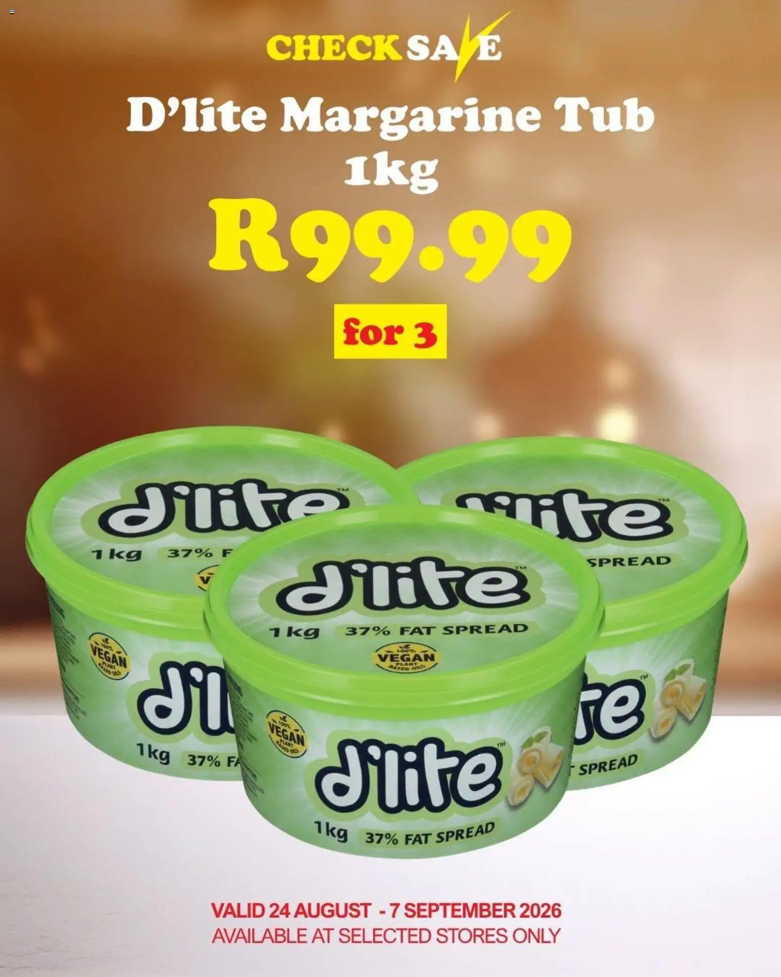 New Check Save catalogue – valid from 24/08/2026 | Page: 3 | Products: Spread, Margarine, Fat spread