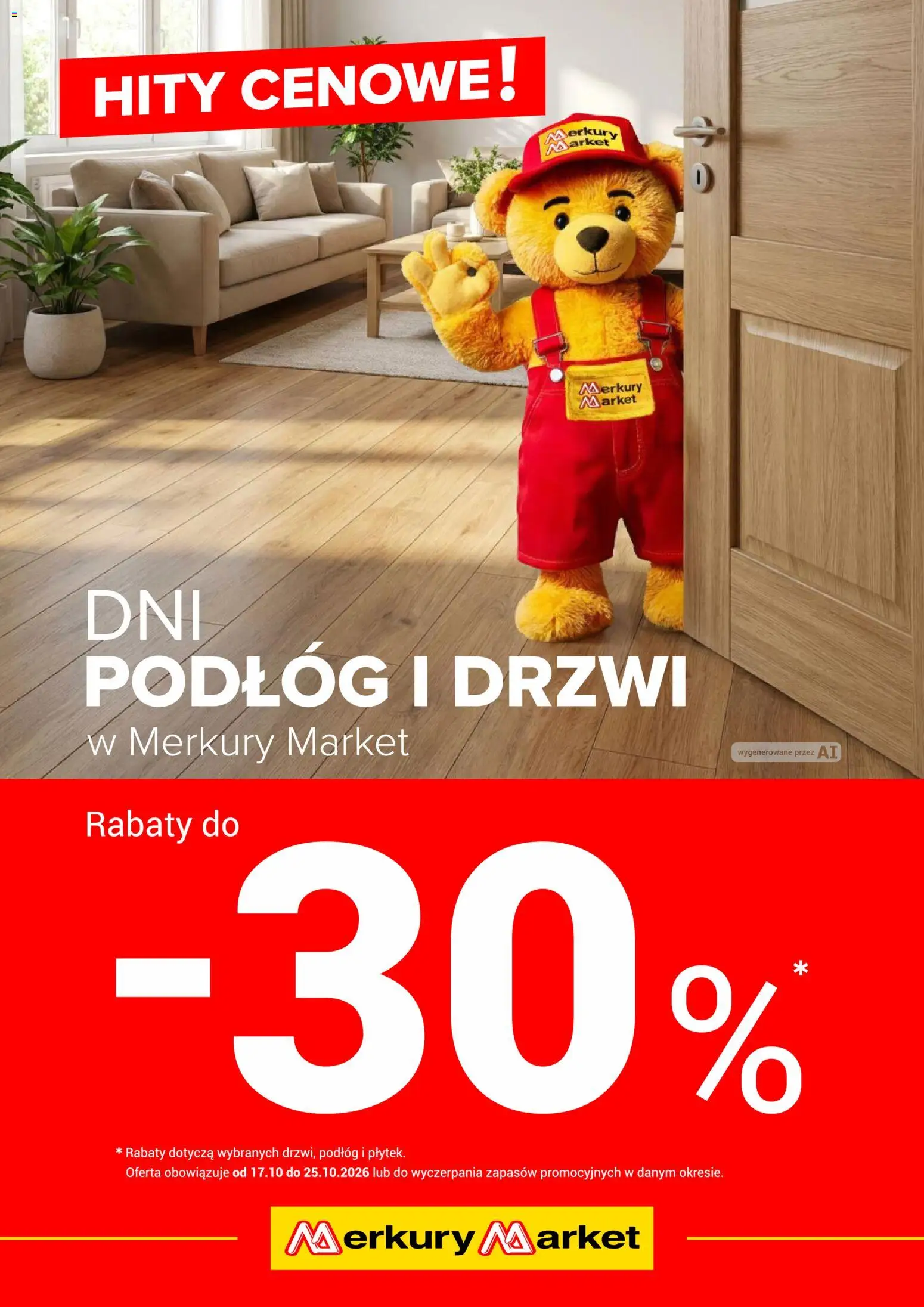 Merkury Market gazetka - Dni podłóg i drzwi od 17.10.2026 | Strona: 1 | Produkty: Drzwi