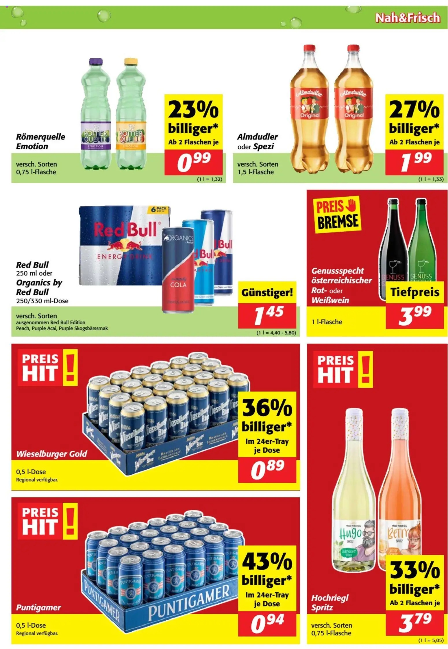 Nah und Frisch Flugblatt gültig ab 26.08.2026 | Seite: 7 | Produkte: Weißwein, Bier