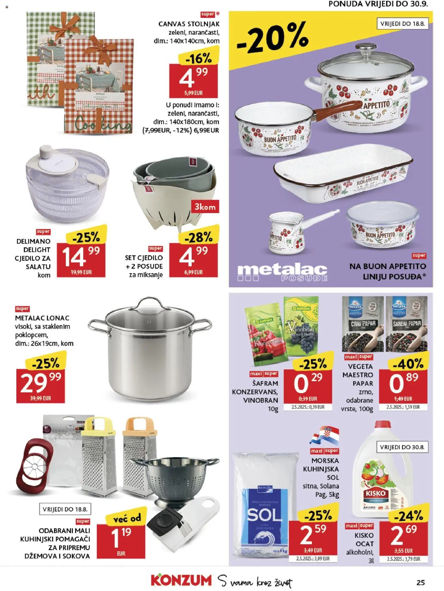 Konzum HR akciós ujság - amely érvényes a következő dátumtól: 2026.08.04. | Oldal: 25
