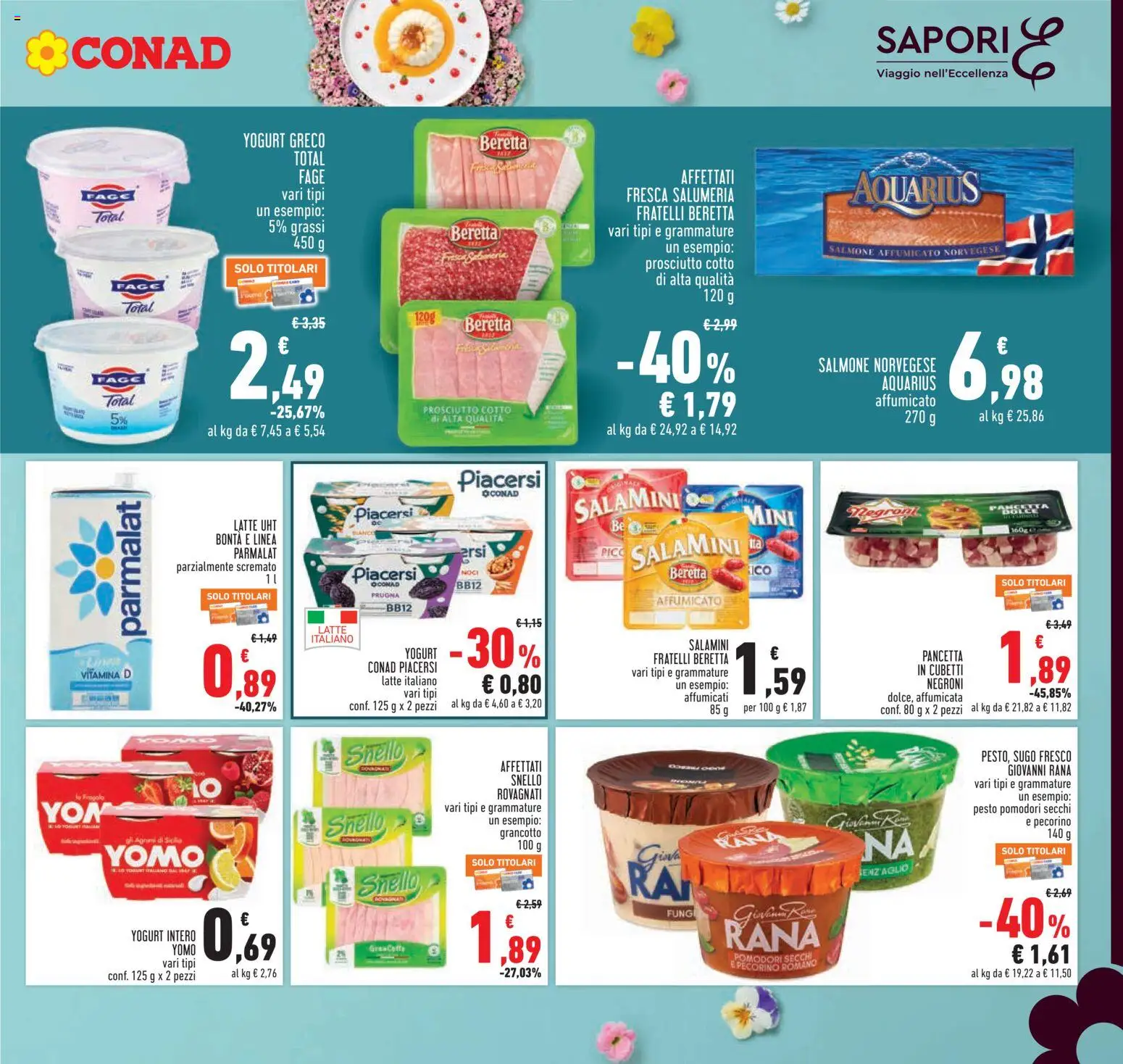 Volantino Conad del 26.03.2026 | Pagina: 11 | Prodotti: Yogurt greco, Yogurt, Pomodori, Sugo