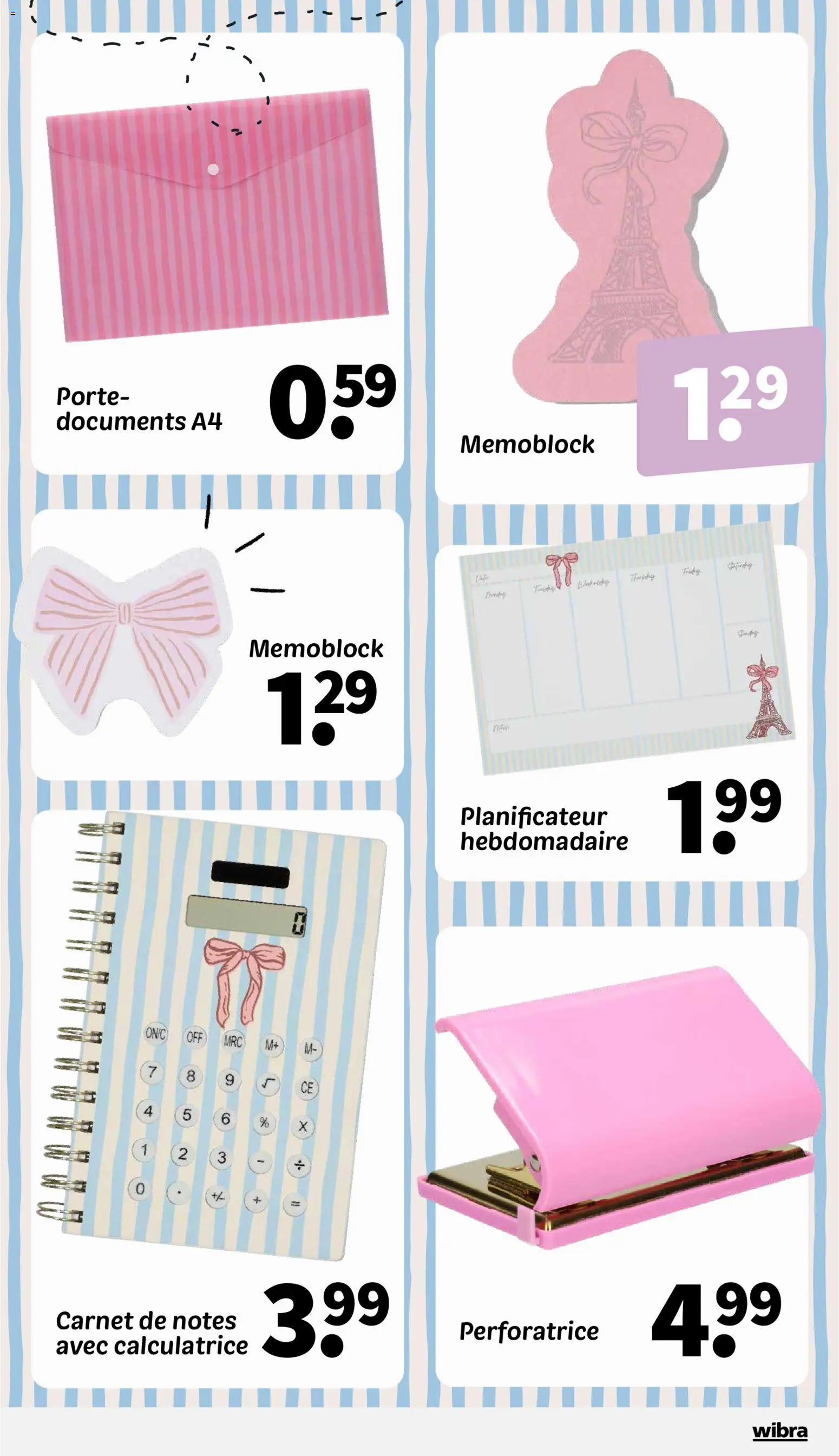 {H1} | Page: 8 | Produits: Calculatrice, Porte