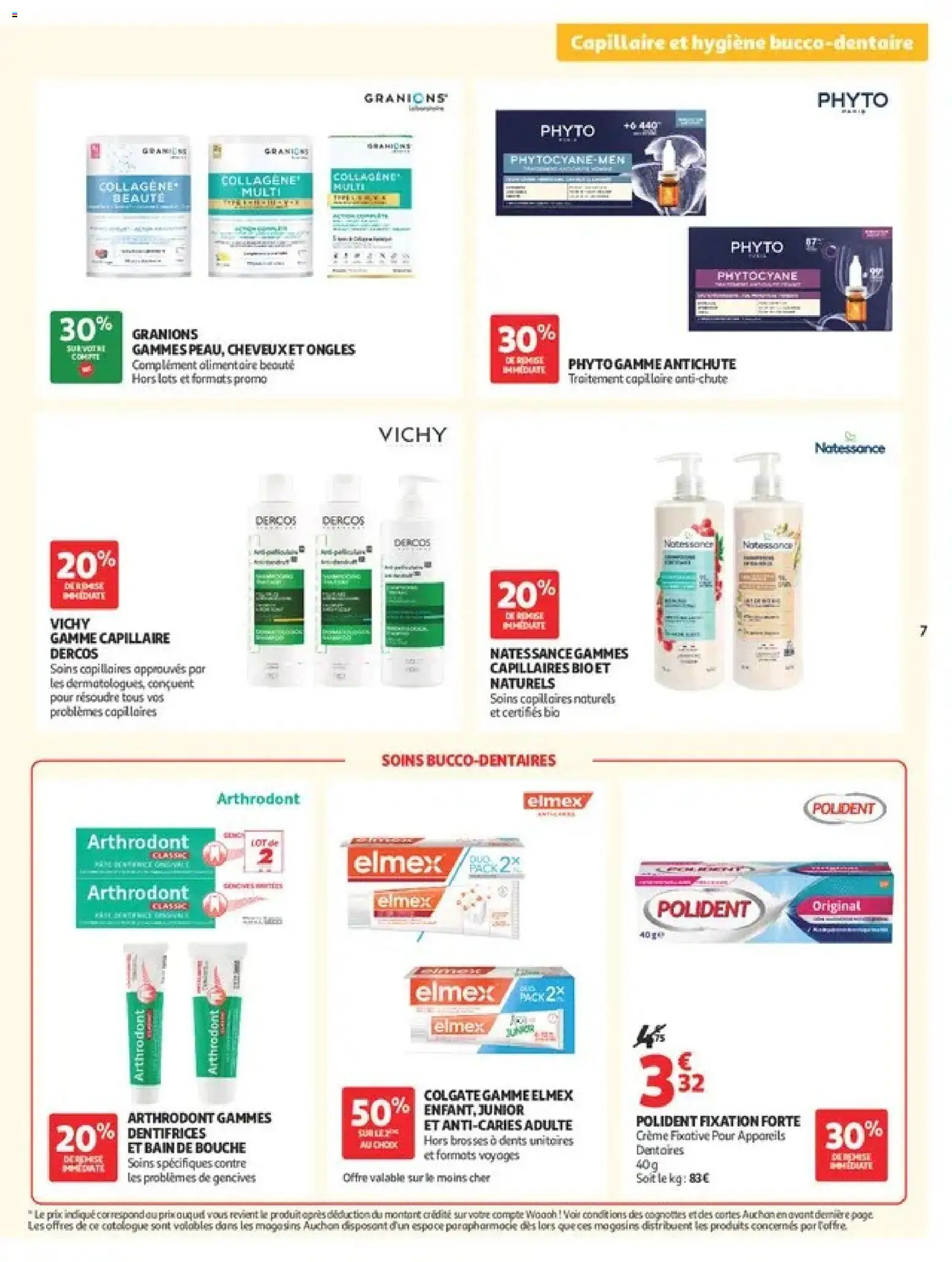 {H1} | Page: 7 | Produits: Brosses a dents, Bain de bouche, Crème, Crème fixative