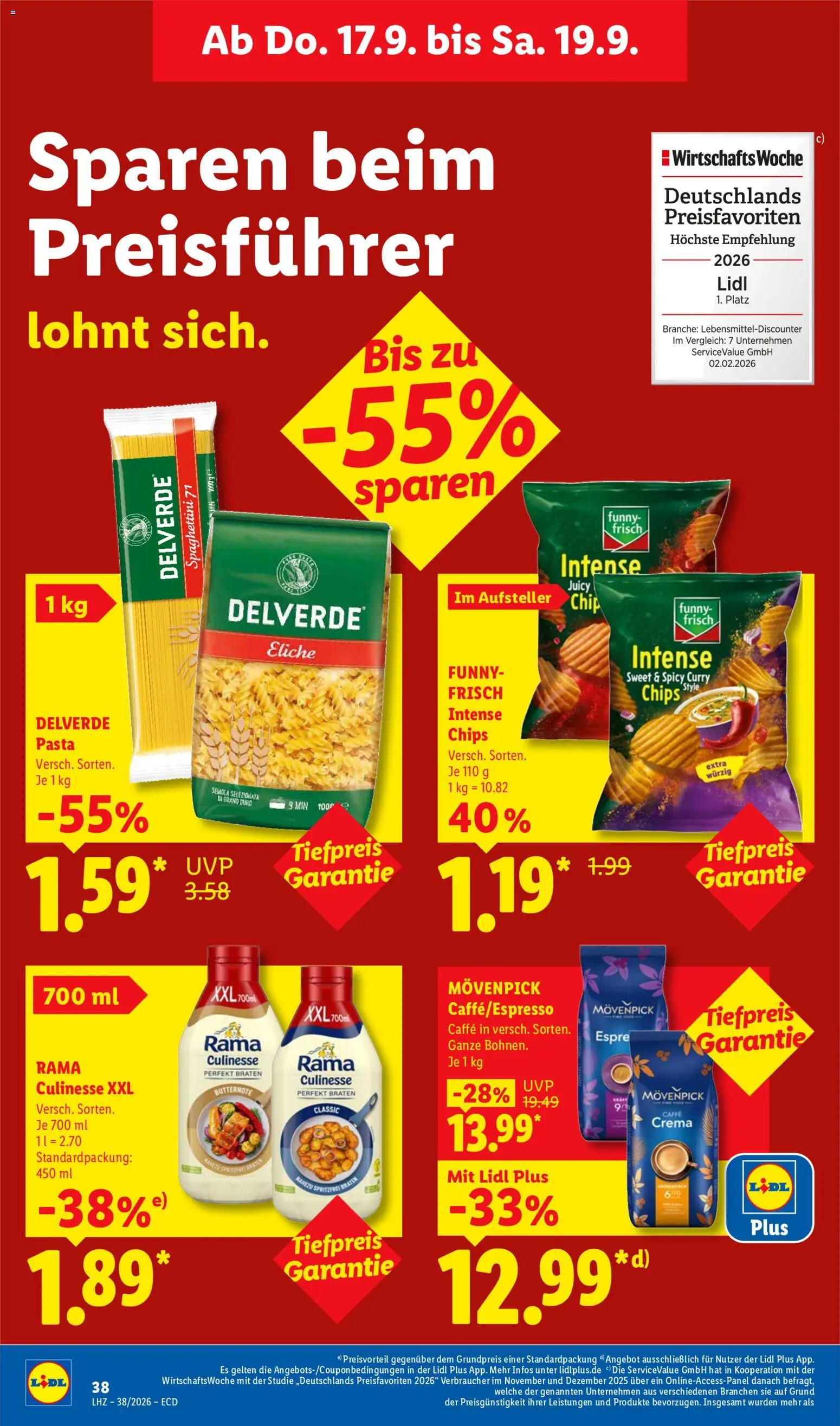 Lidl Německo leták od 14.09.2026 | Strana: 64 | Produkty: Rama, Crema, Caffè crema