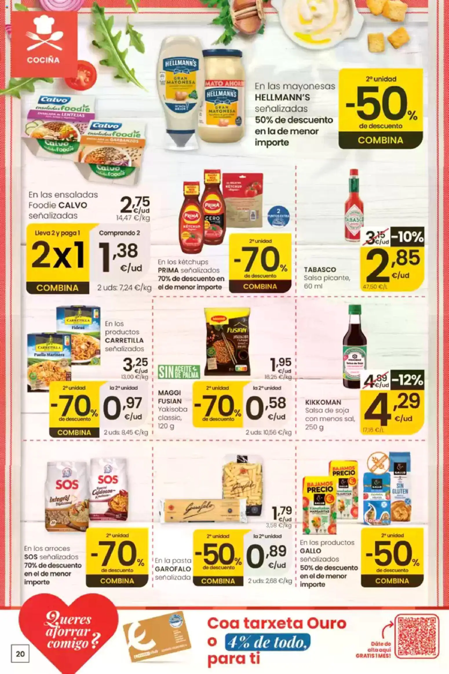 Eroski folleto │ válido desde el 30/07/2026 | Página: 20 | Productos: Pasta, Té, Οθόνη προβολής, Cocina