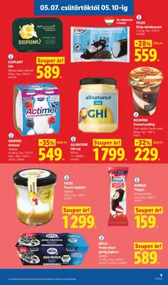 DANONE Actimel, Többféle 4 x 100 g - amely érvényes a következő dátumtól: 07.05.2026 | Oldal: 9