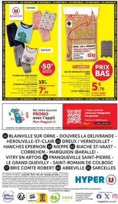 Hyper U - Prévisualisation de Hyper U catalogue valide à partir de 20/10/2026 | Page: 44 | Produits: Sac, Impression, Polaire, Brie