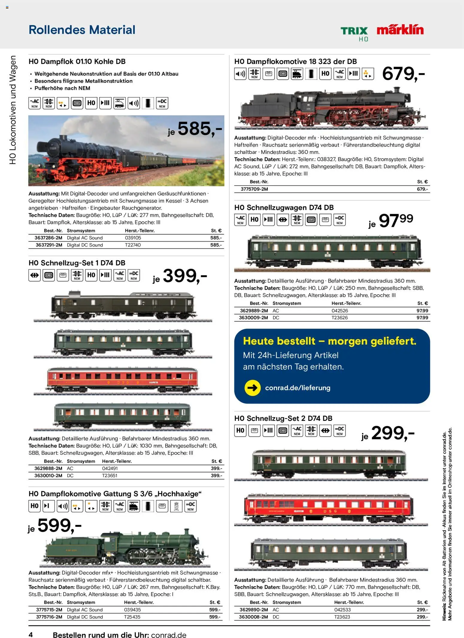Conrad Modellbahn Katalog – gültig ab 07.09.2026 | Seite: 8 | Produkte: Uhr