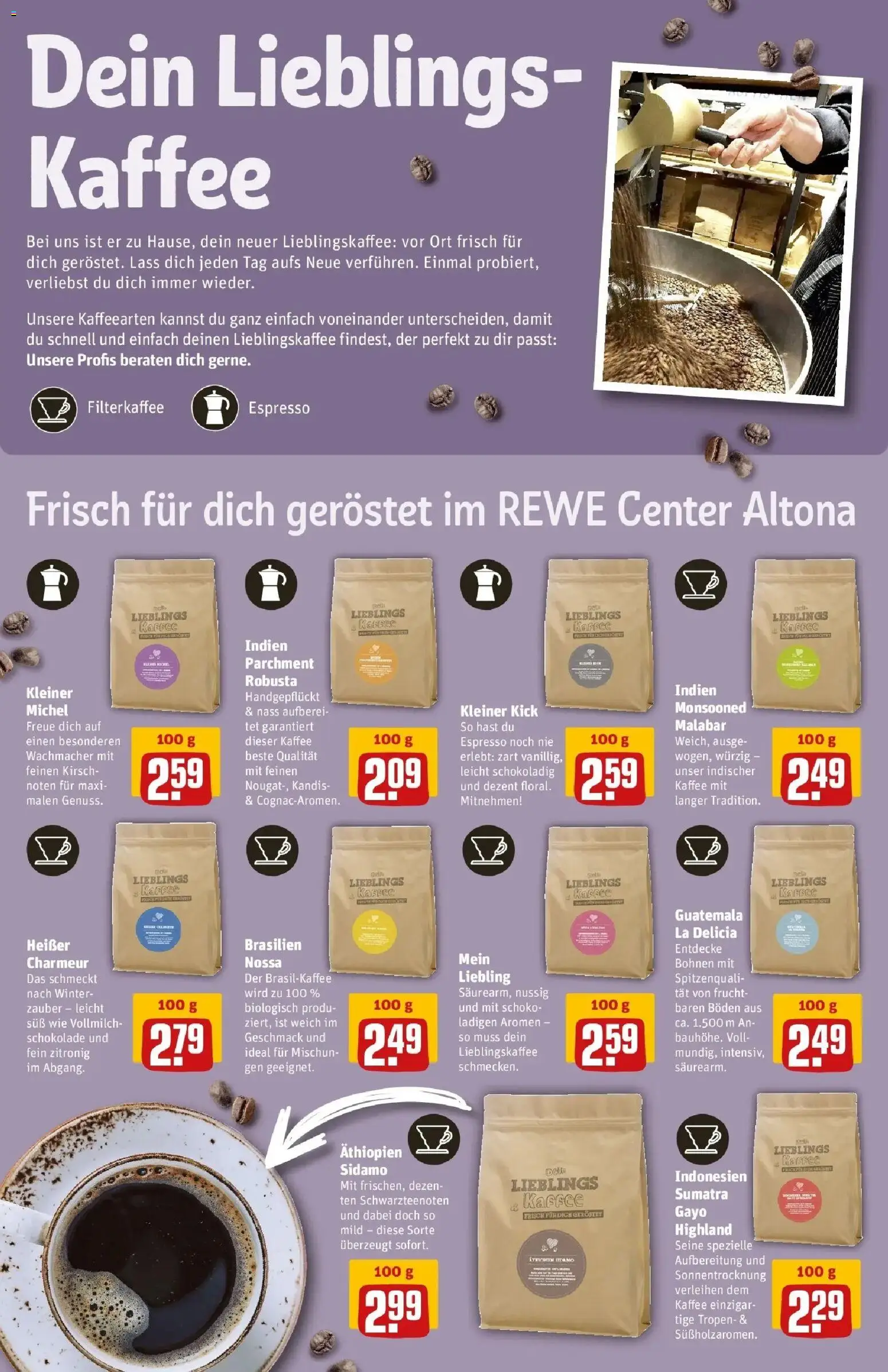 REWE Prospekt ab 21.09.2026 zum Blättern » Angebote | Seite: 19 | Produkte: Kaffee, Schokolade