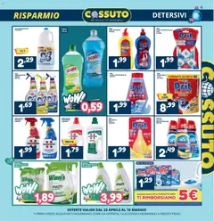 Anteprima del volantino Cossuto volantino valido a partire dal 23.04.2026 | Pagina: 3 | Prodotti: Candeggina, Limone, Lavastoviglie, WC