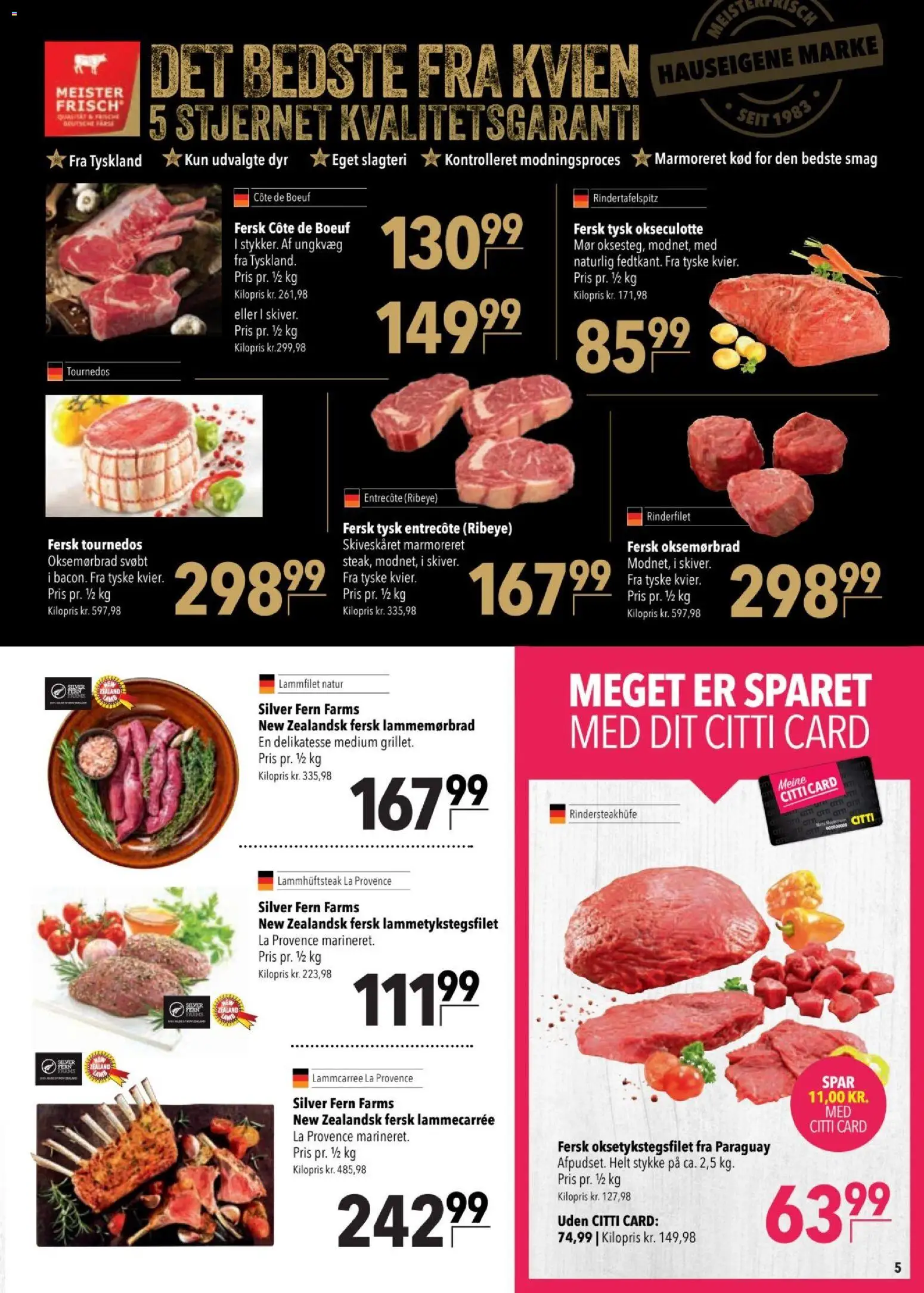 CITTI tilbudsavis – gyldig fra 25/03/2026 | Side: 5 | Produkter: Entrecote