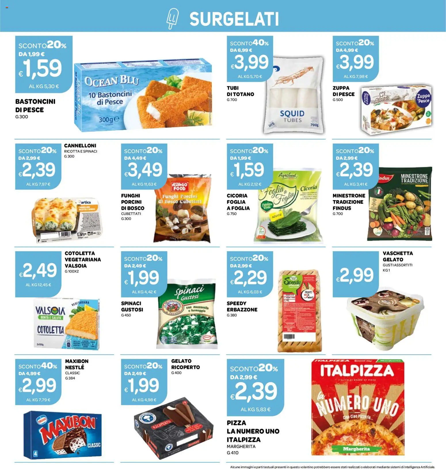 Volantino Ekom del 08/09/2026 | Pagina: 15 | Prodotti: Minestrone, Pizza, Mozzarella, Formaggio