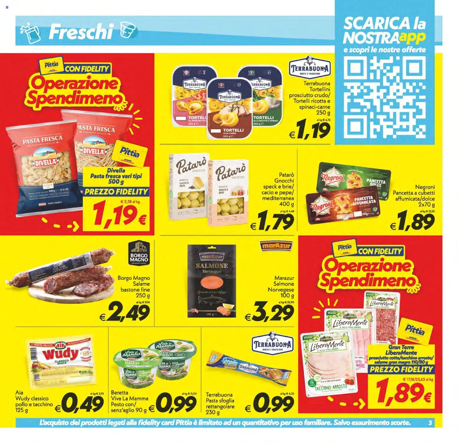 Volantino SuperConveniente del 19.05.2026 | Pagina: 3 | Prodotti: Pasta sfoglia, Pepe, Wurstel, Gnocchi