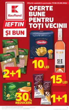 Ofertele Kaufland valabile de la 19.08.2026