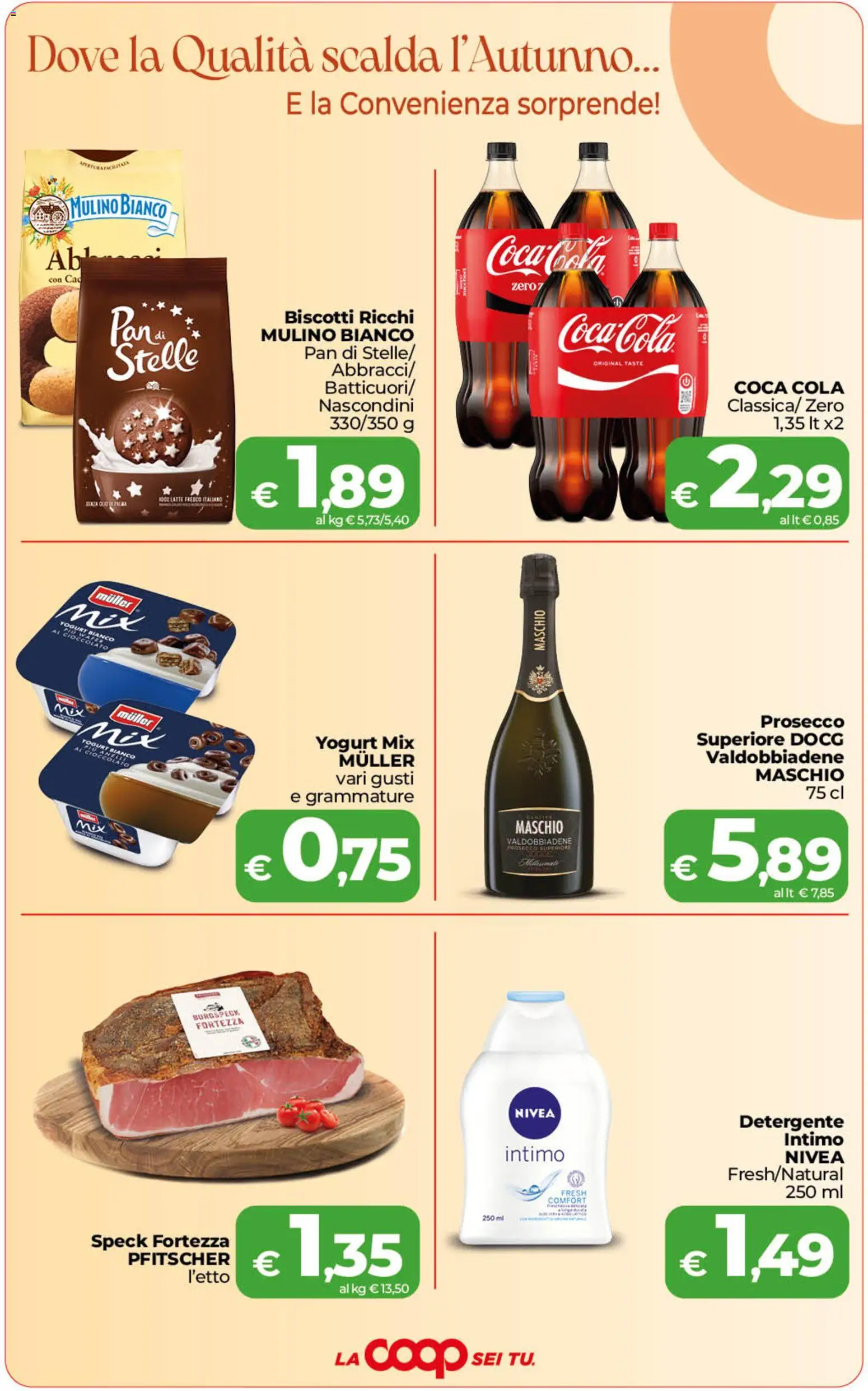 Volantino COOP del 23/10/2026 | Pagina: 3 | Prodotti: Yogurt, Detergente intimo, Latte, Yogurt bianco