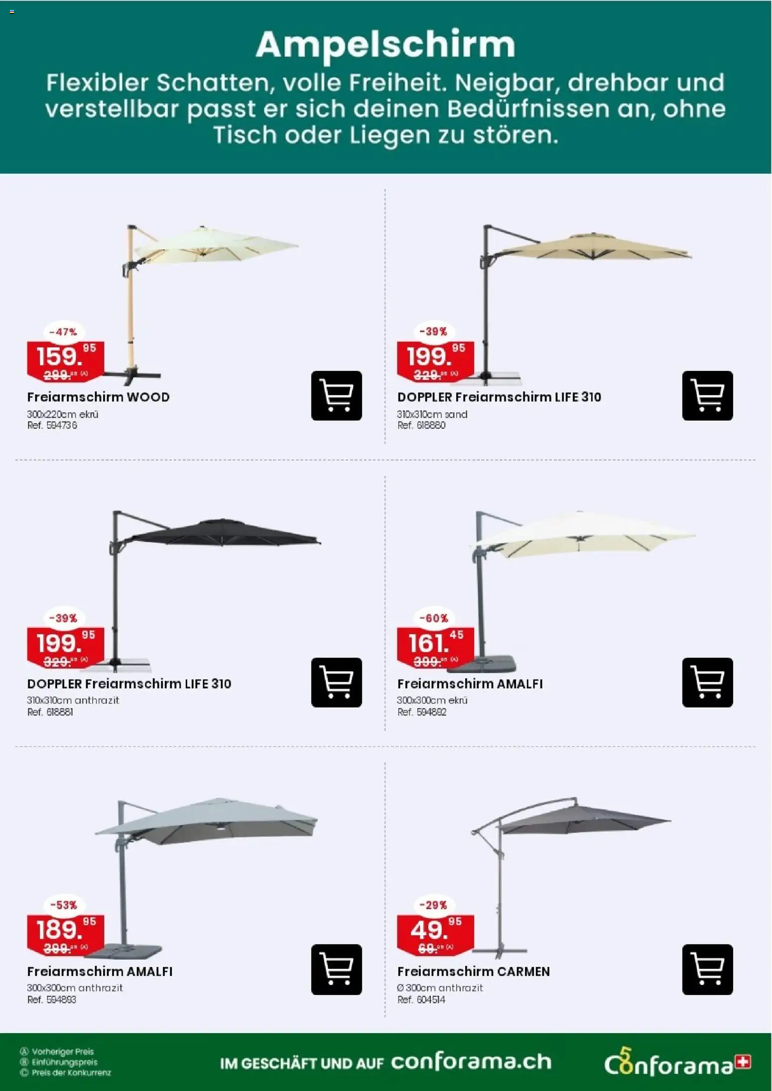 Conforama aktionen Sonnenschirme – gültig ab 07.10.2026 | Seite: 5 | Produkte: Tisch