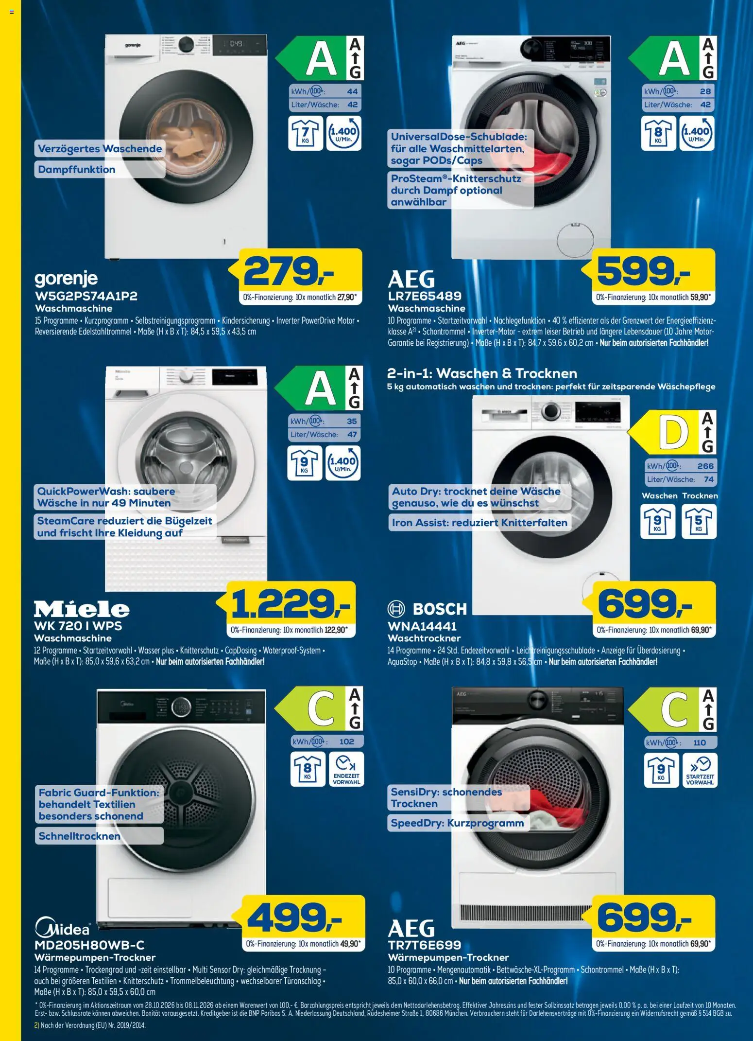 Euronics Black November – gültig ab 28.10.2026 | Seite: 2 | Produkte: Bosch, Waschmaschine, Wasser, Waschtrockner