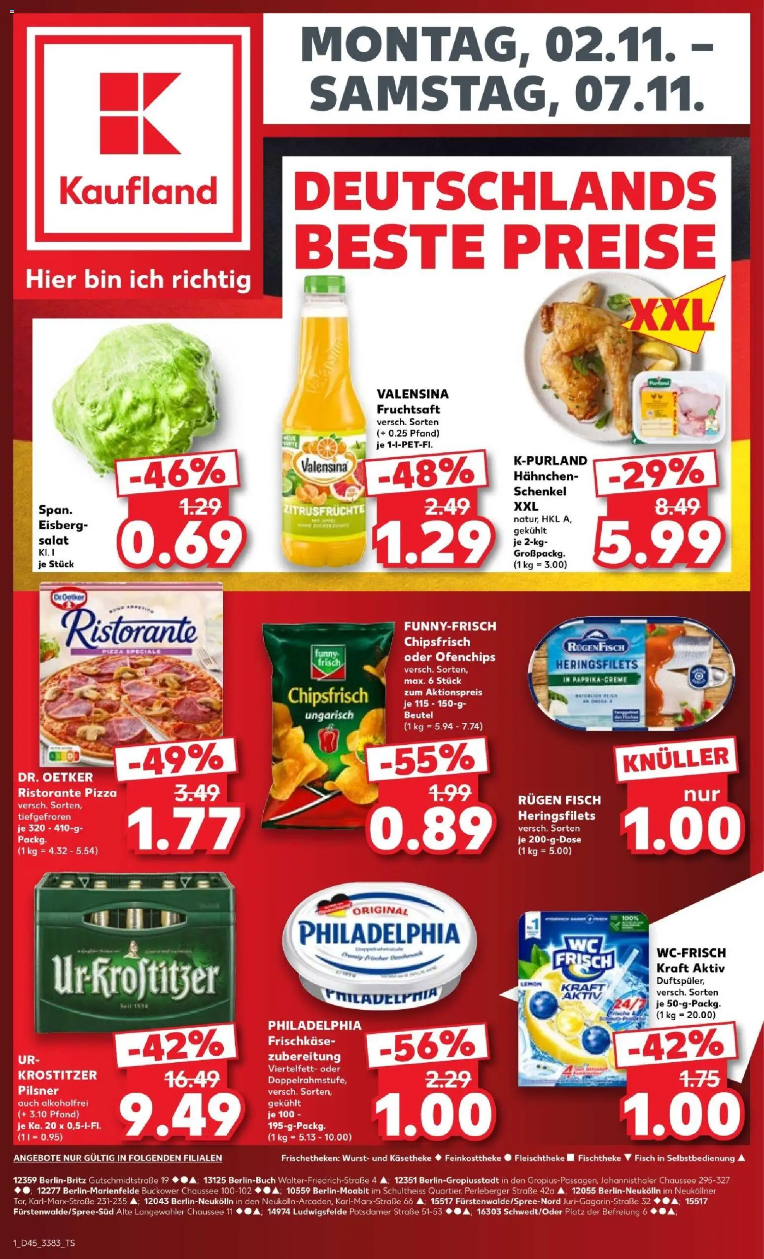 Kaufland Prospekt – gültig ab 02.11.2026 | Seite: 1 | Produkte: Ristorante, Funny frisch, Wurst, Frischkase