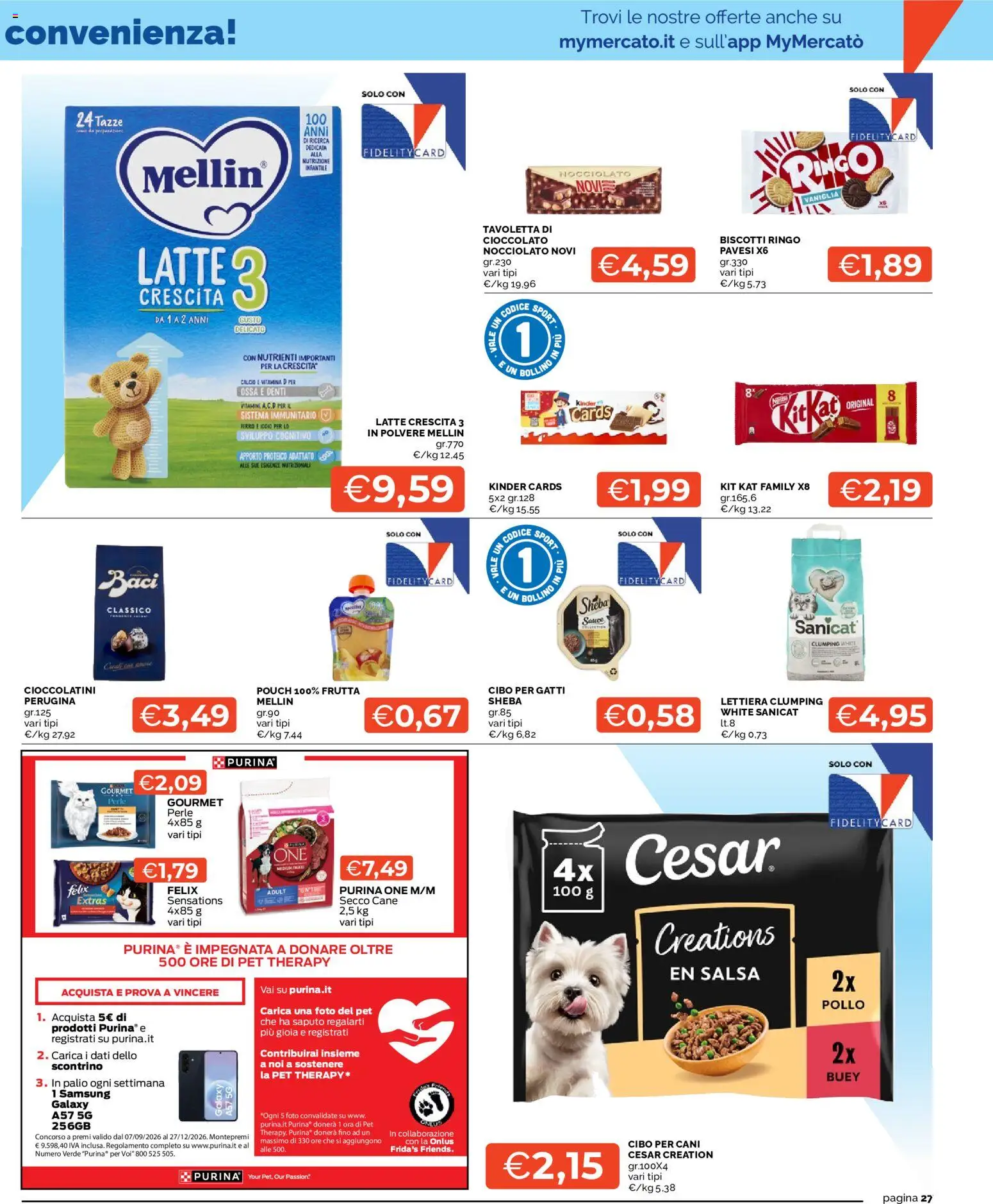 Volantino Mercatò del 01/10/2026 | Pagina: 27 | Prodotti: Frutta, Tavoletta, Ferro, Samsung