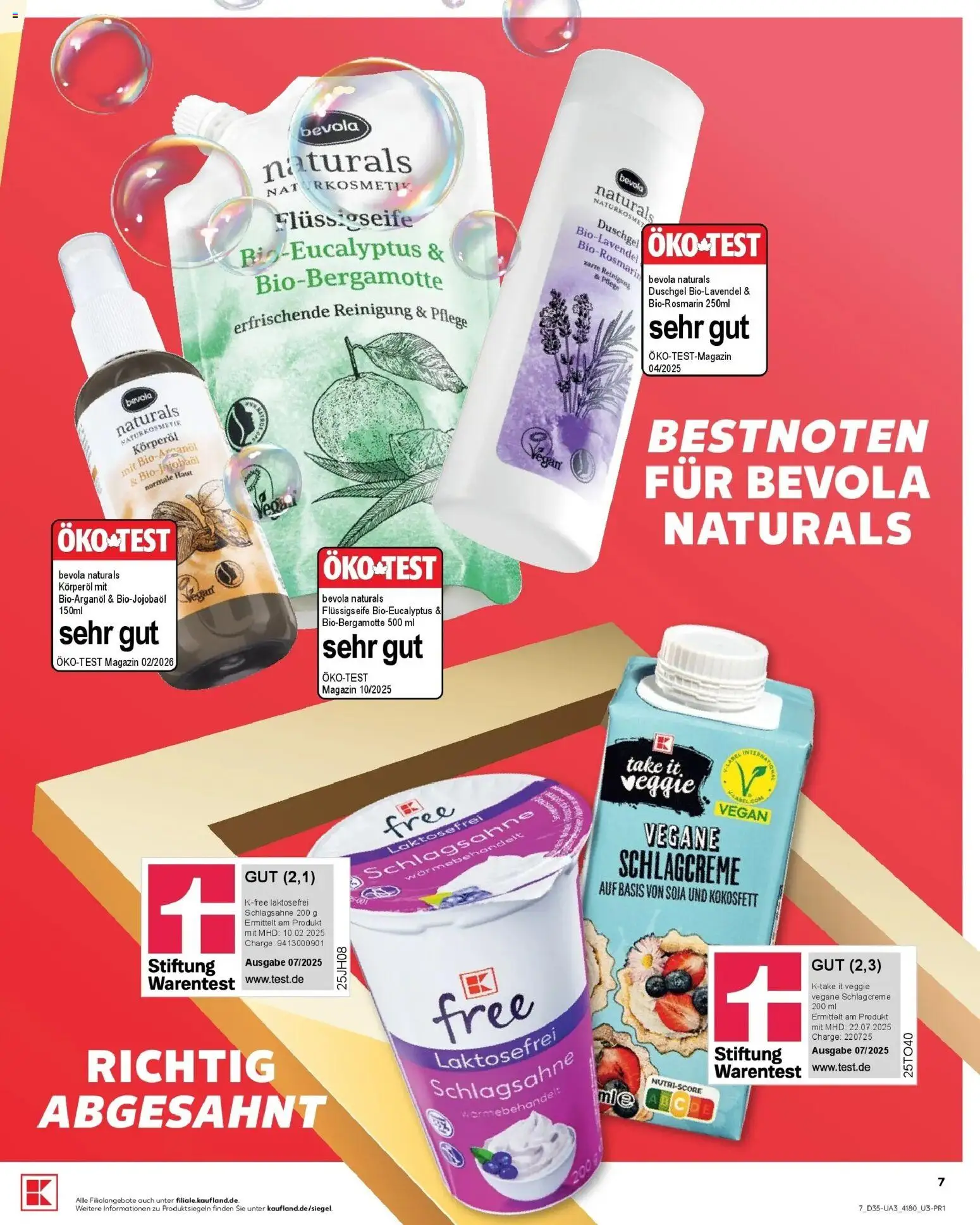 Prospekt Kaufland ab 27.08.2026 » Angebote Online zum Blättern | Seite: 7 | Produkte: Schlagsahne, Duschgel, Magazin